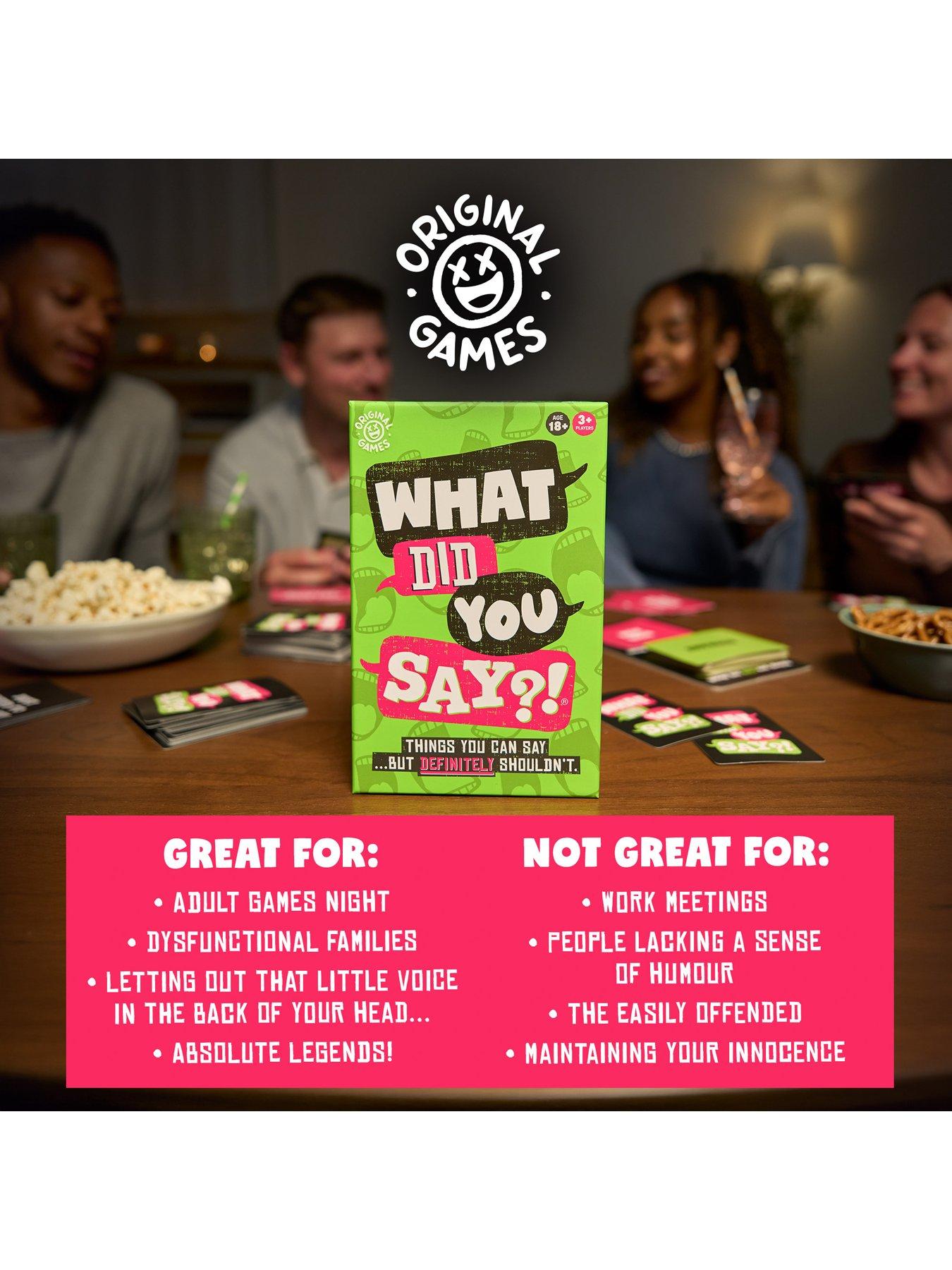  image of original-games-what-did-you-saynbspfunnbspparty-game-for-adultsnbspage-18-yrs