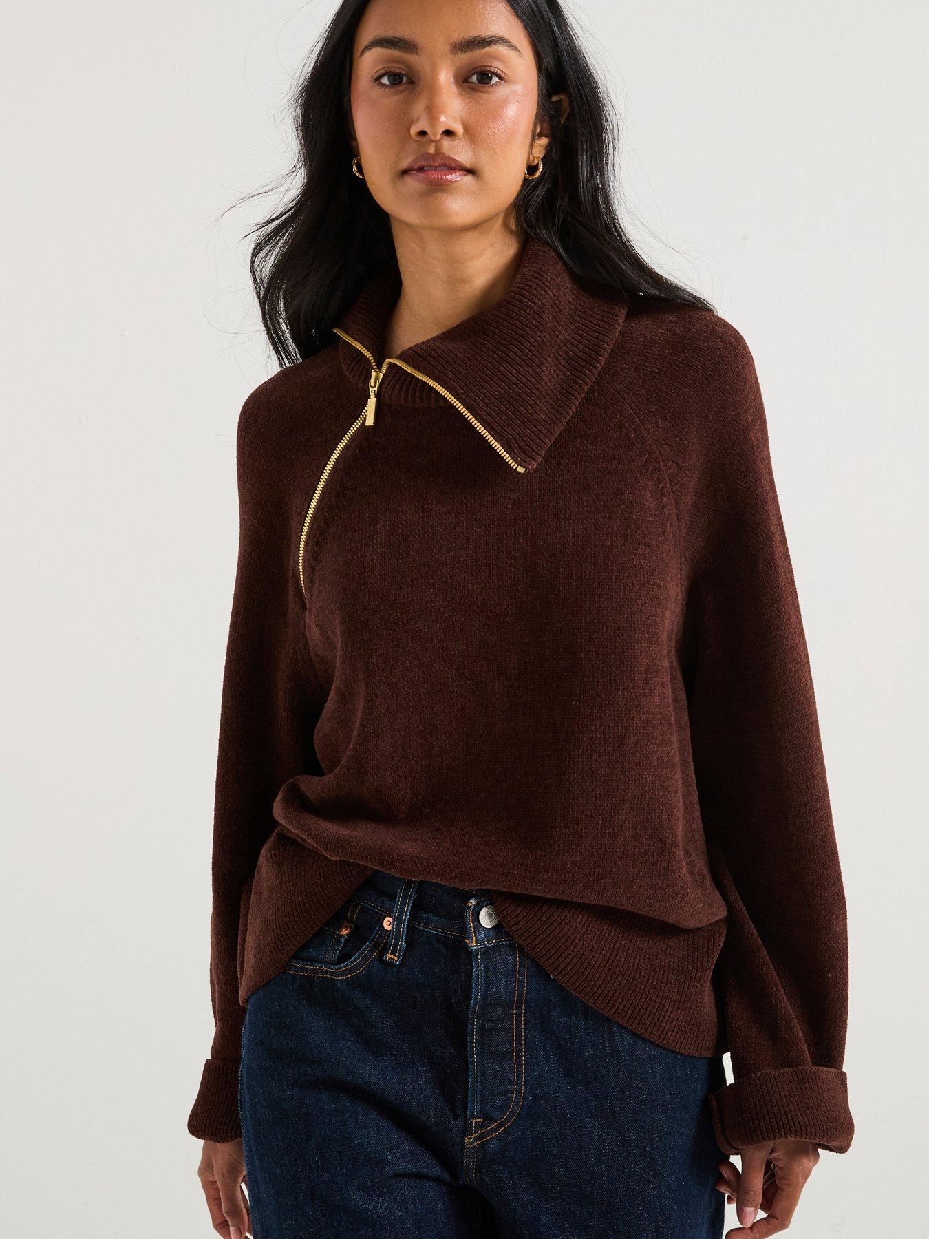 undefined Saskia Knitted Jumper - Brown