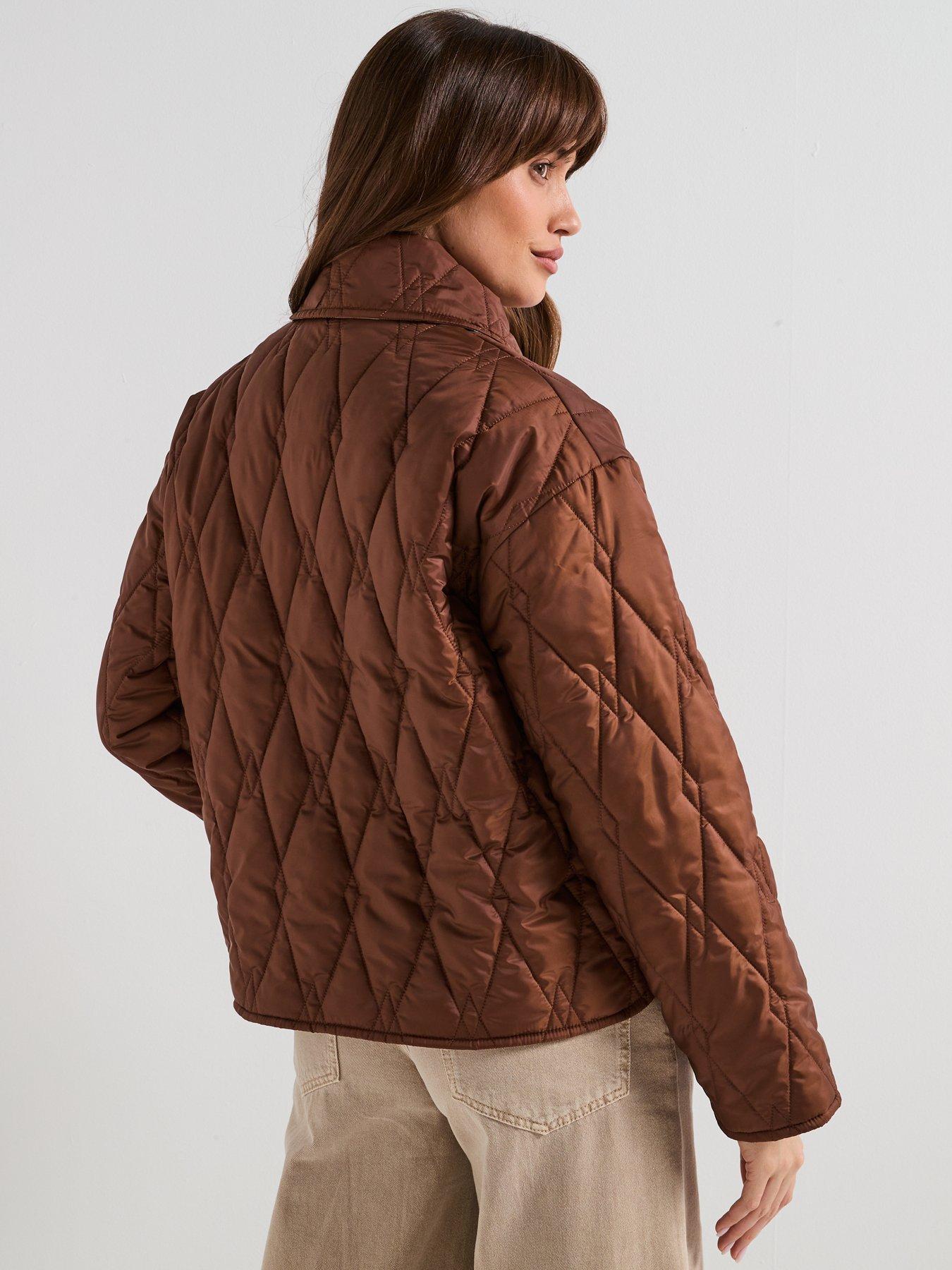  image of barbour-bernadette-quilted-jacket-brown