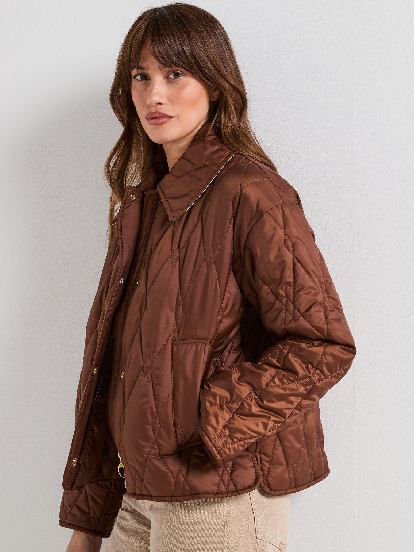 Image 6 of 6 of Barbour Bernadette Quilted Jacket - White