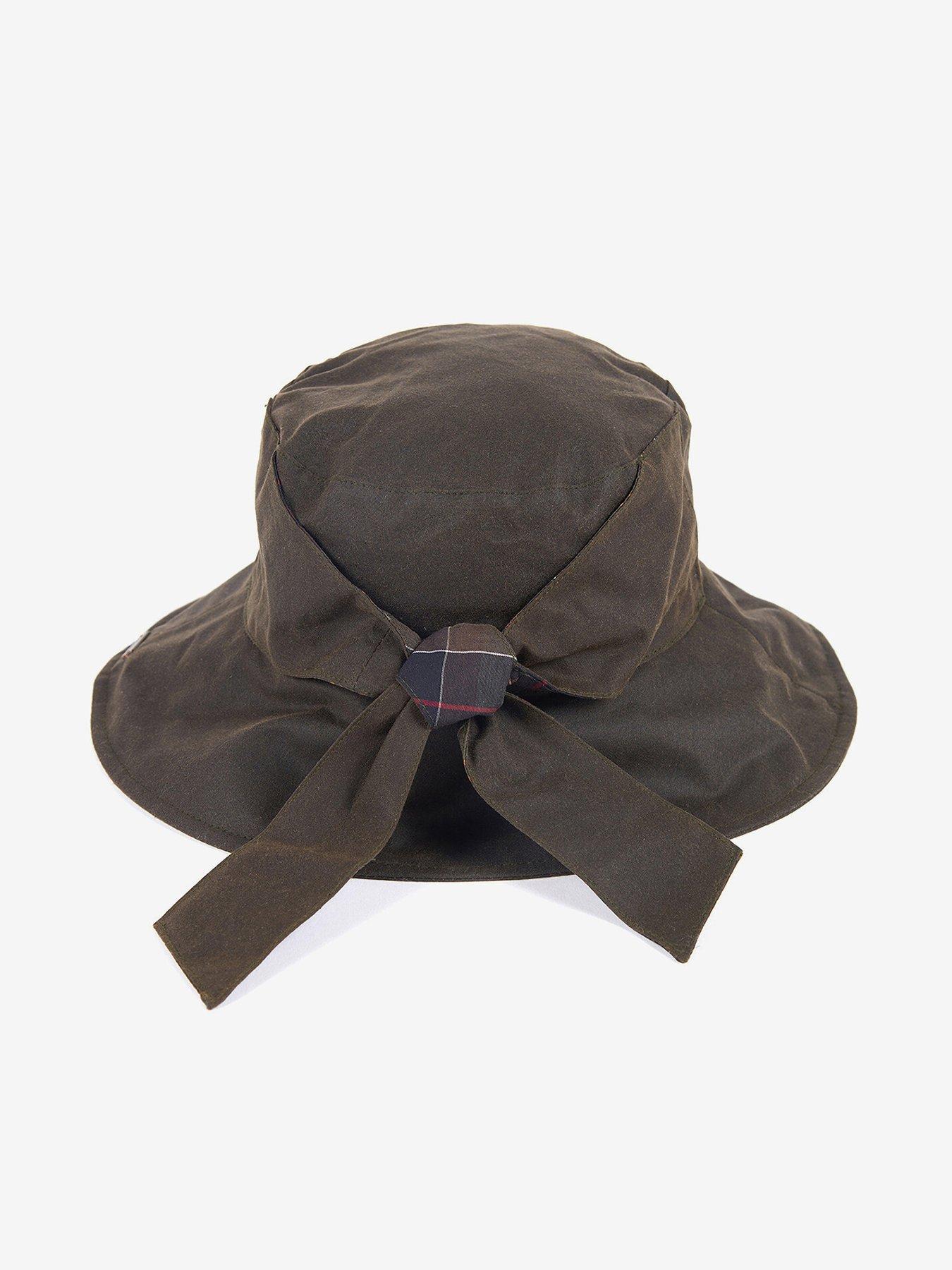 Image 1 of 3 of Barbour Brambling Wax Bucket Hat - Green
