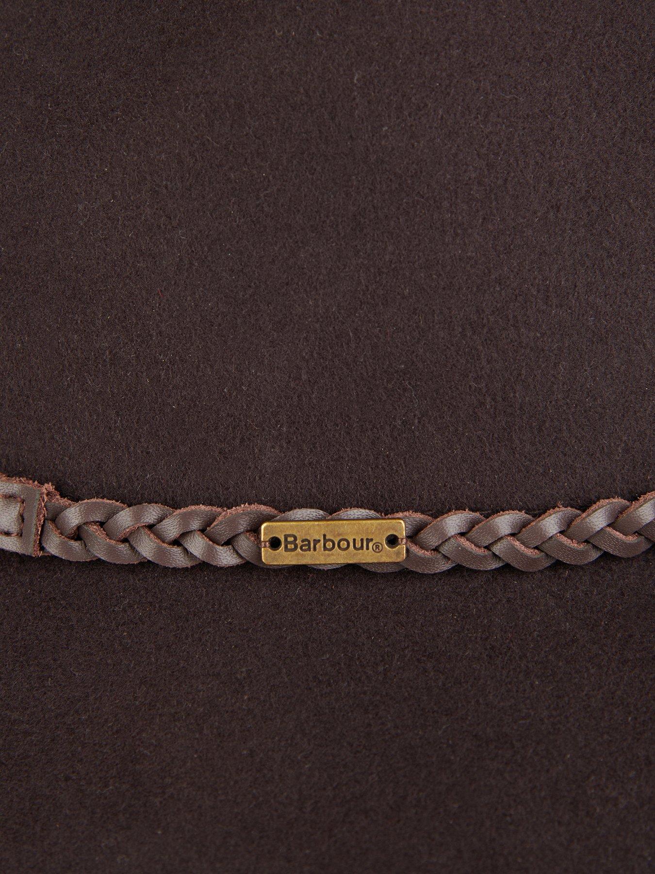 Image 3 of 4 of Barbour Tack Fedora Hat - Brown