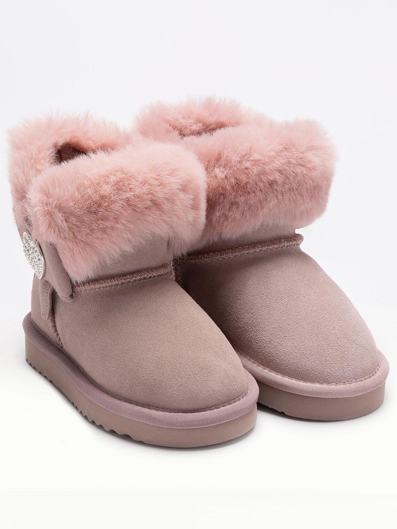 Image 2 of 4 of Lelli Kelly Suede&nbsp;Boots -&nbsp;Zoey Stivale - Pink