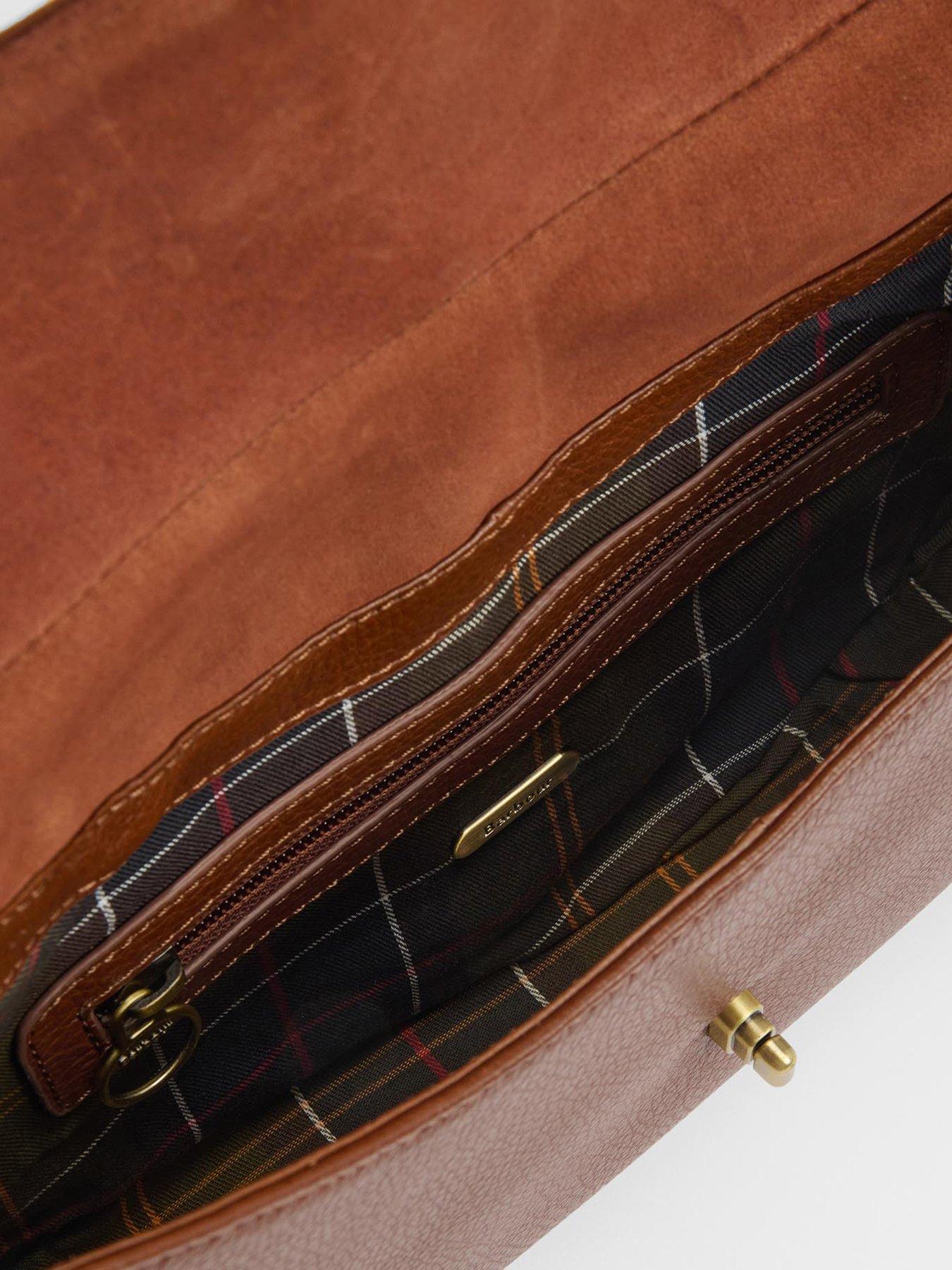 Image 5 of 5 of Barbour Alder Leather Sling Bag - Brown