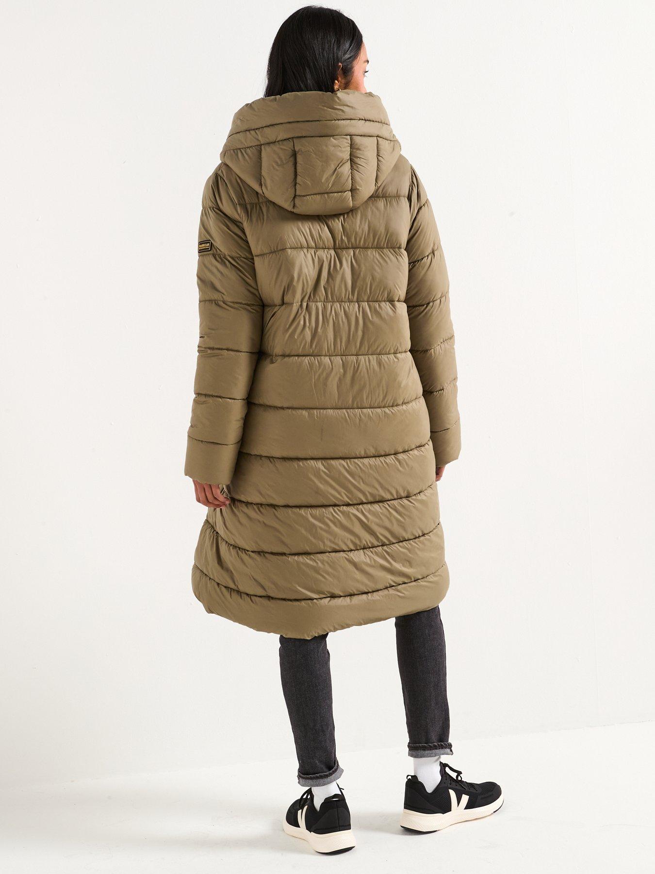 Image 2 of 6 of Barbour International BIntl Longline Olivios Puffer Jacket - Green