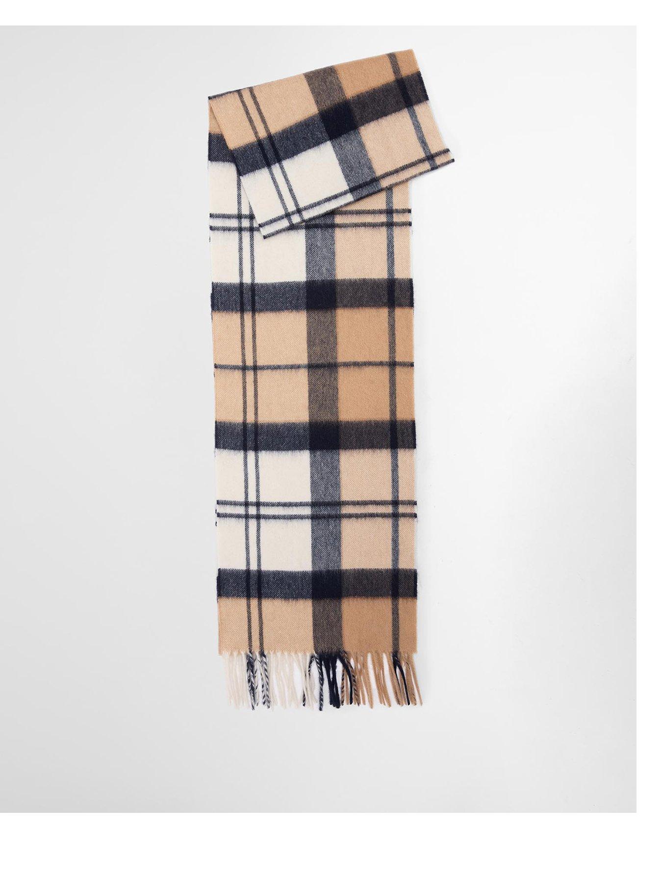  image of barbour-tartan-cashmere-scarf-multi