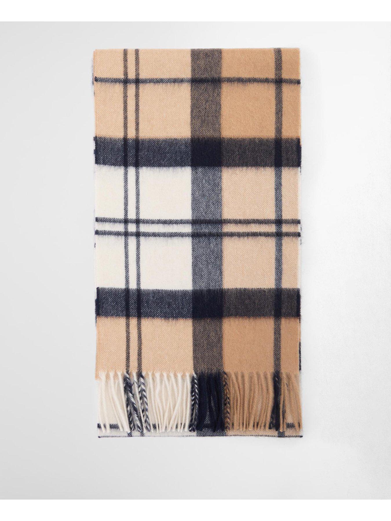  image of barbour-tartan-cashmere-scarf-multi