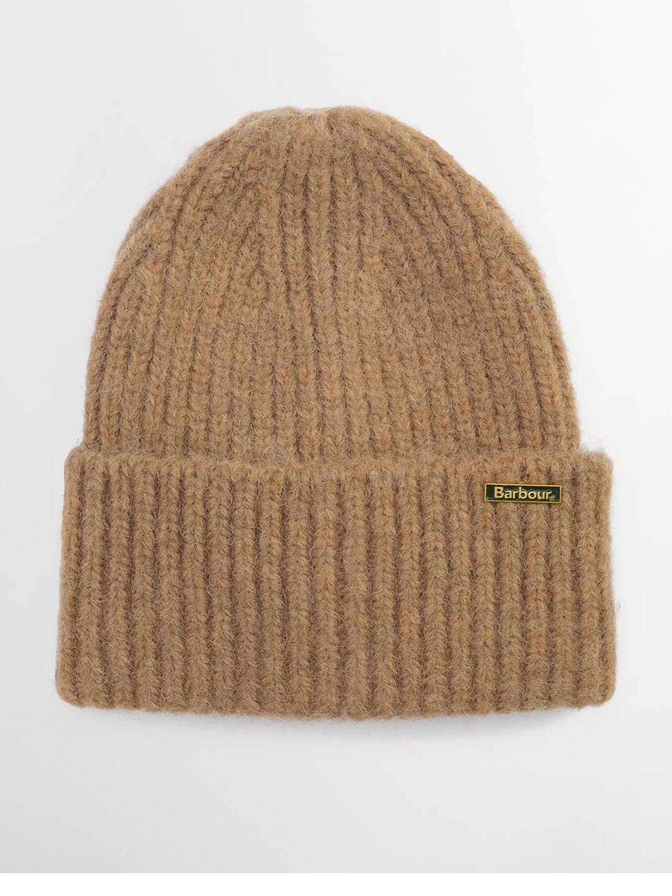 Image 1 of 4 of Barbour Meryl Beanie Hat - Beige