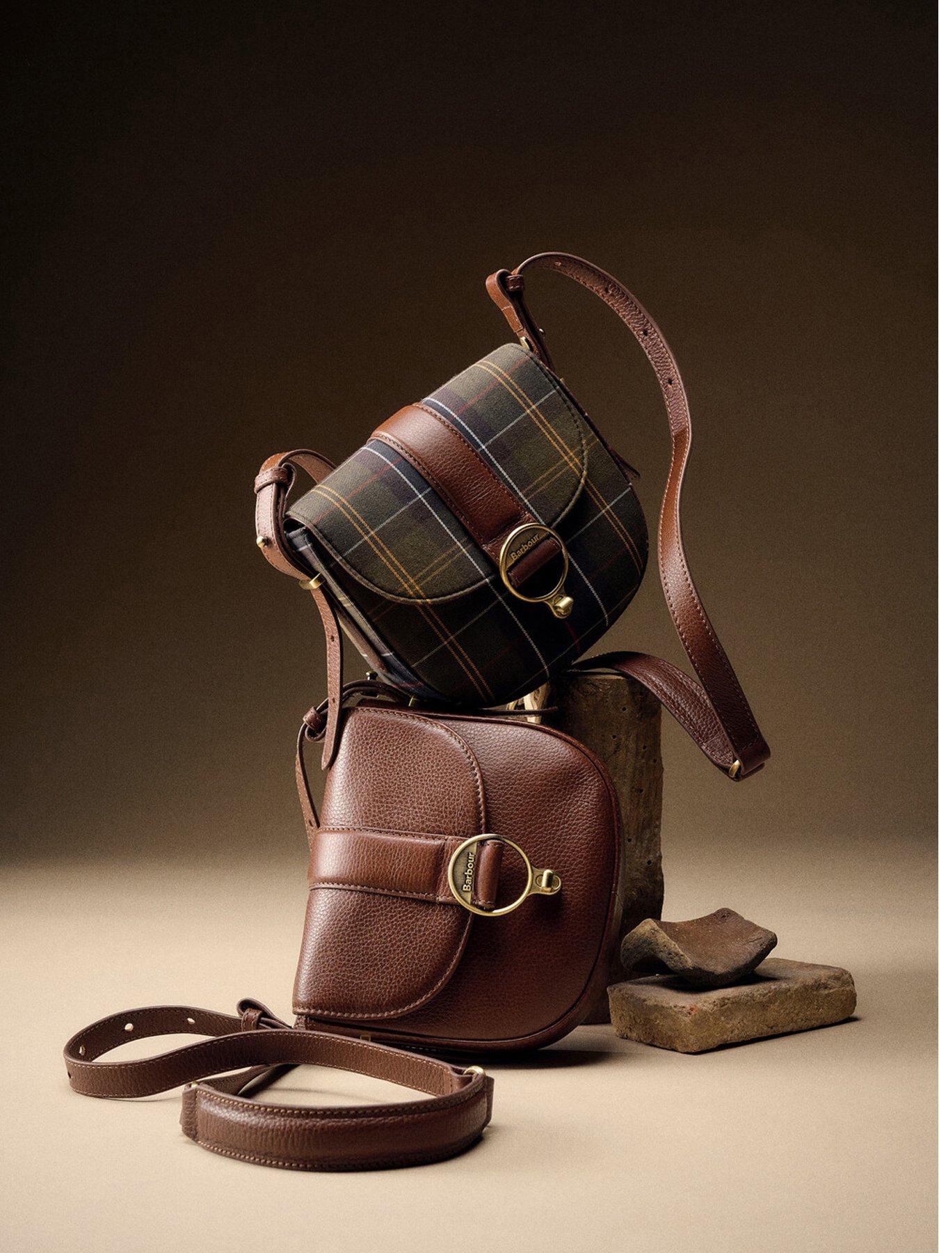 Image 4 of 6 of Barbour Elm Tartan Crossbody Bag - Green