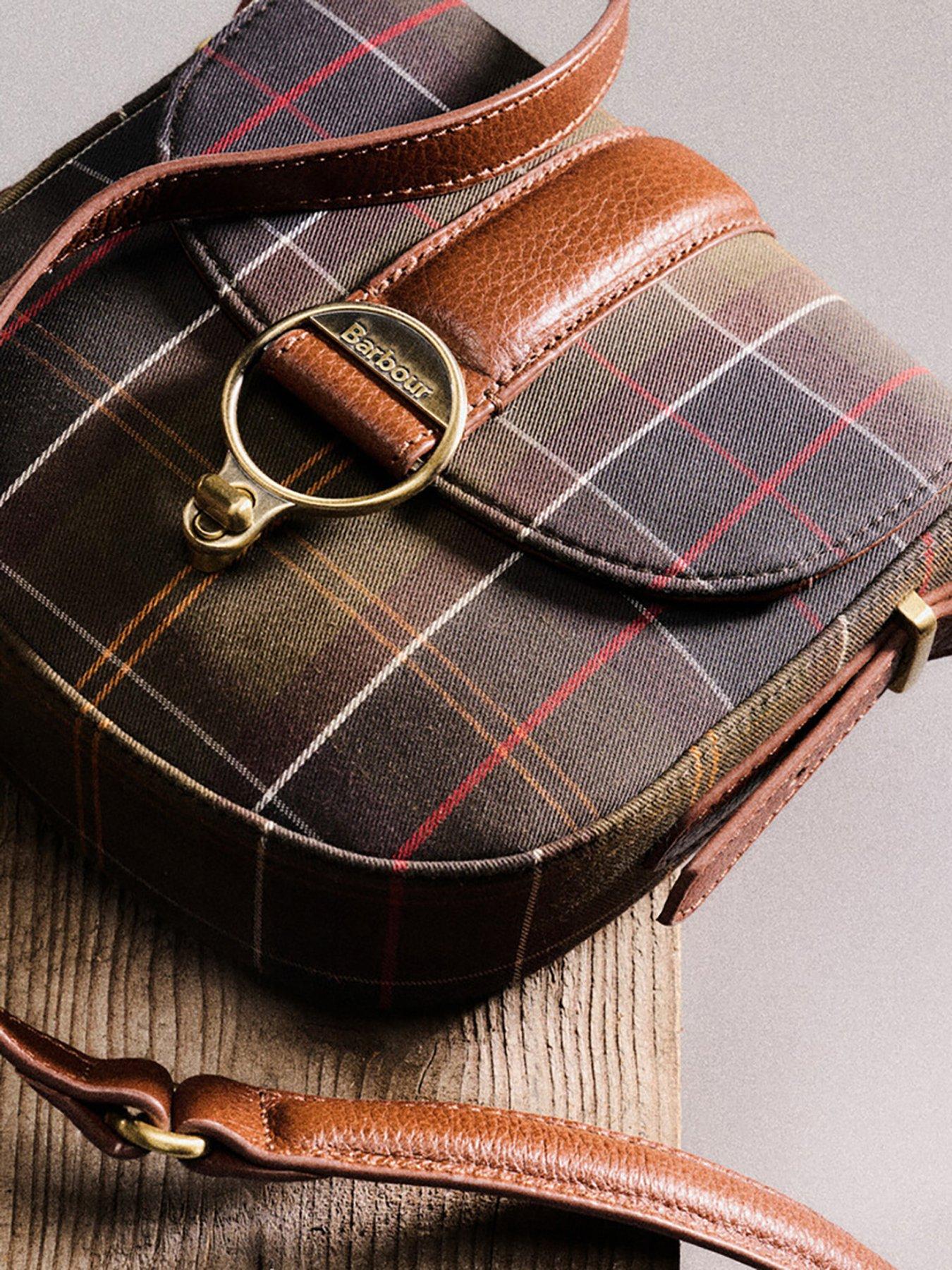 Image 5 of 6 of Barbour Elm Tartan Crossbody Bag - Green
