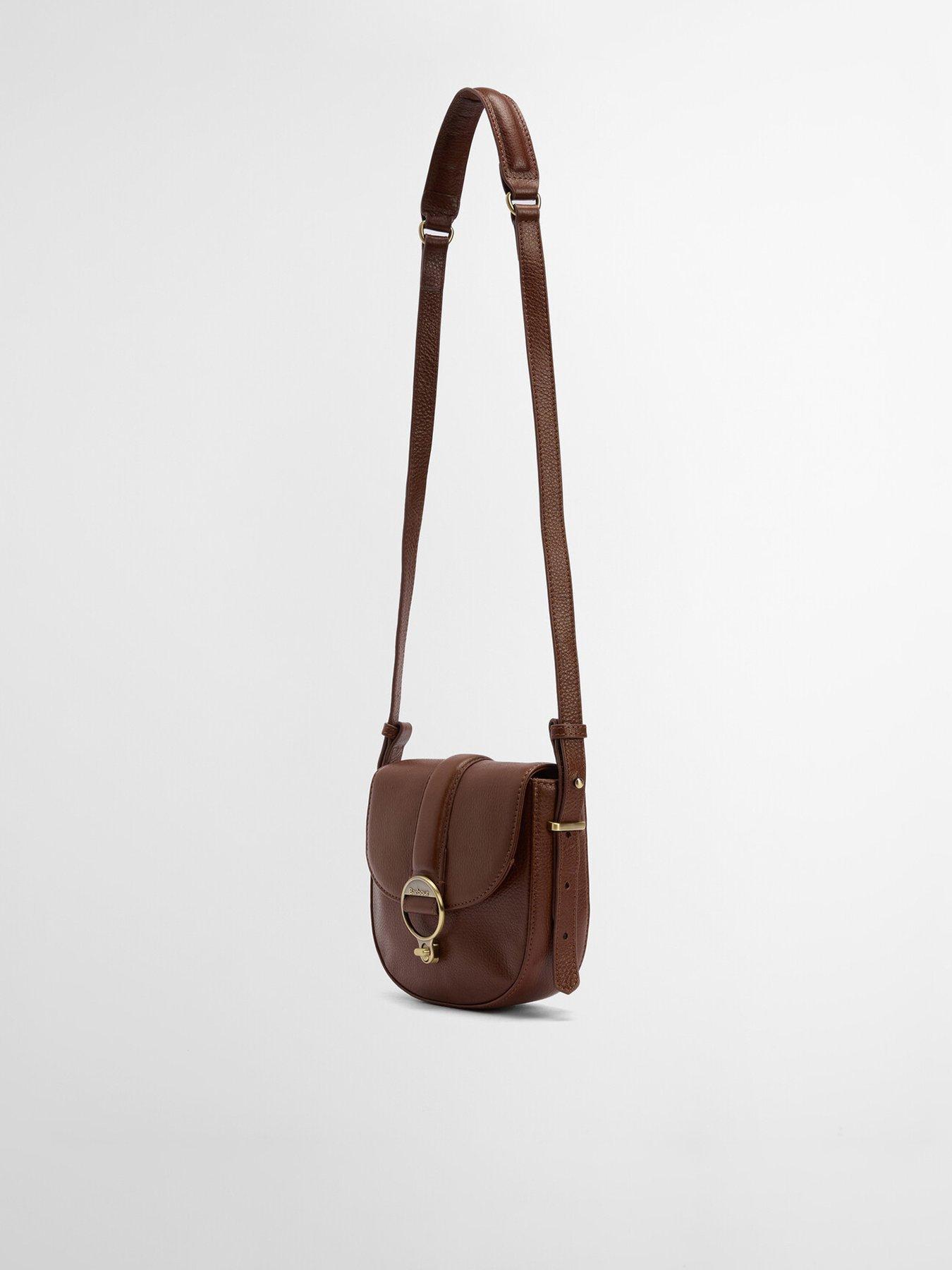 Image 3 of 5 of Barbour Elm Leather Crossbody Bag - Brown