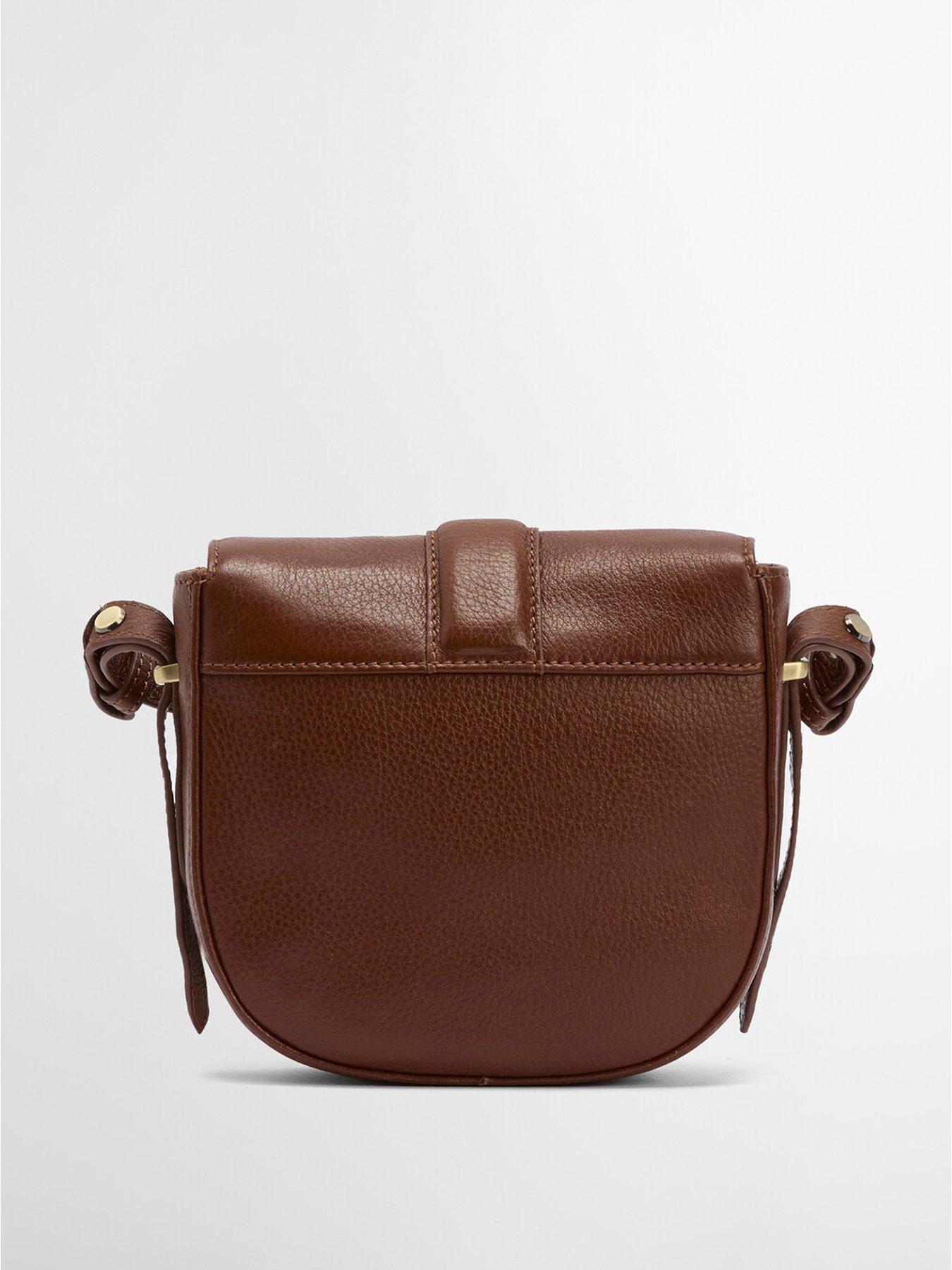 Image 4 of 5 of Barbour Elm Leather Crossbody Bag - Brown