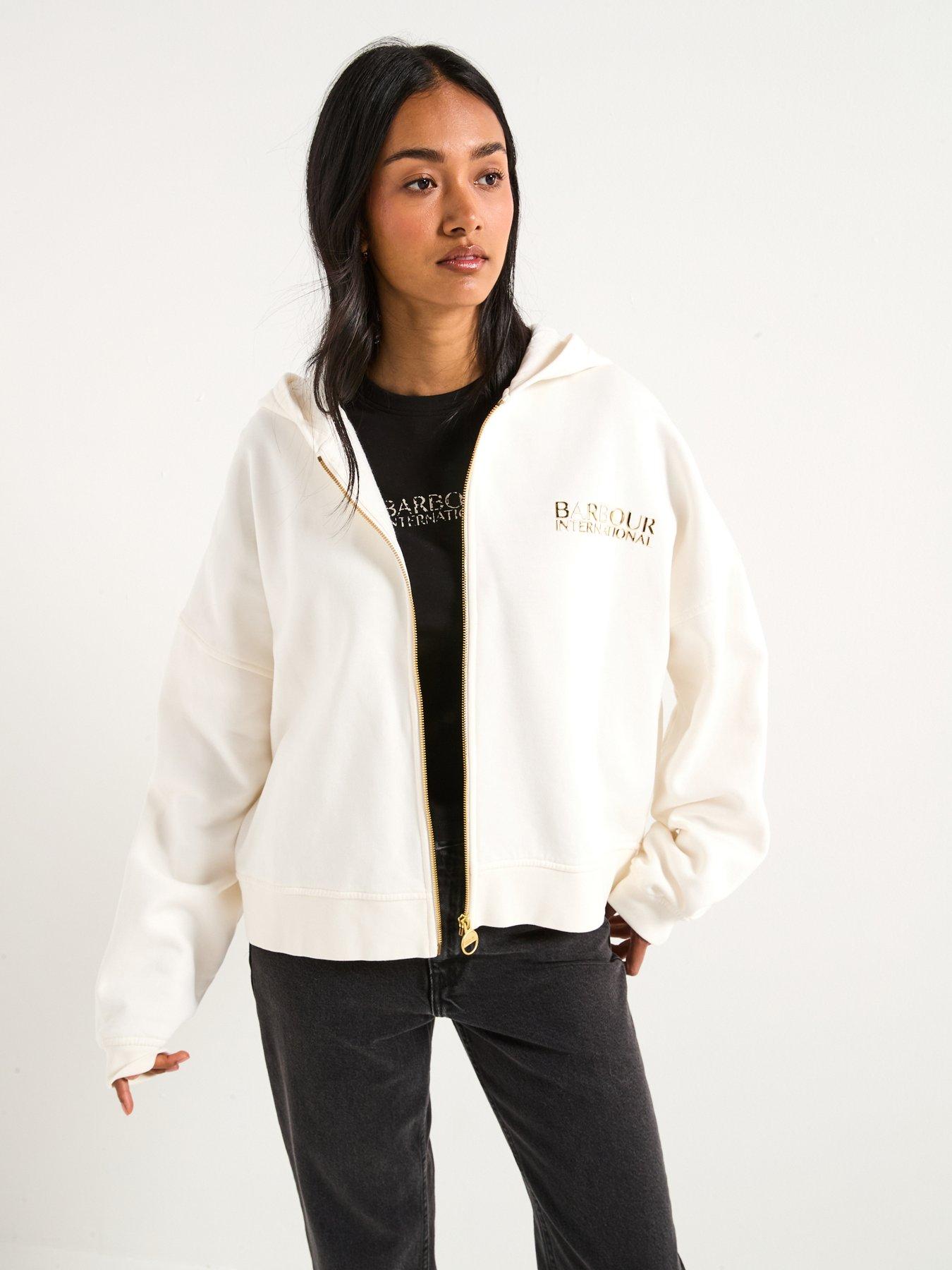 undefined Lana Zip Hoodie - Off White