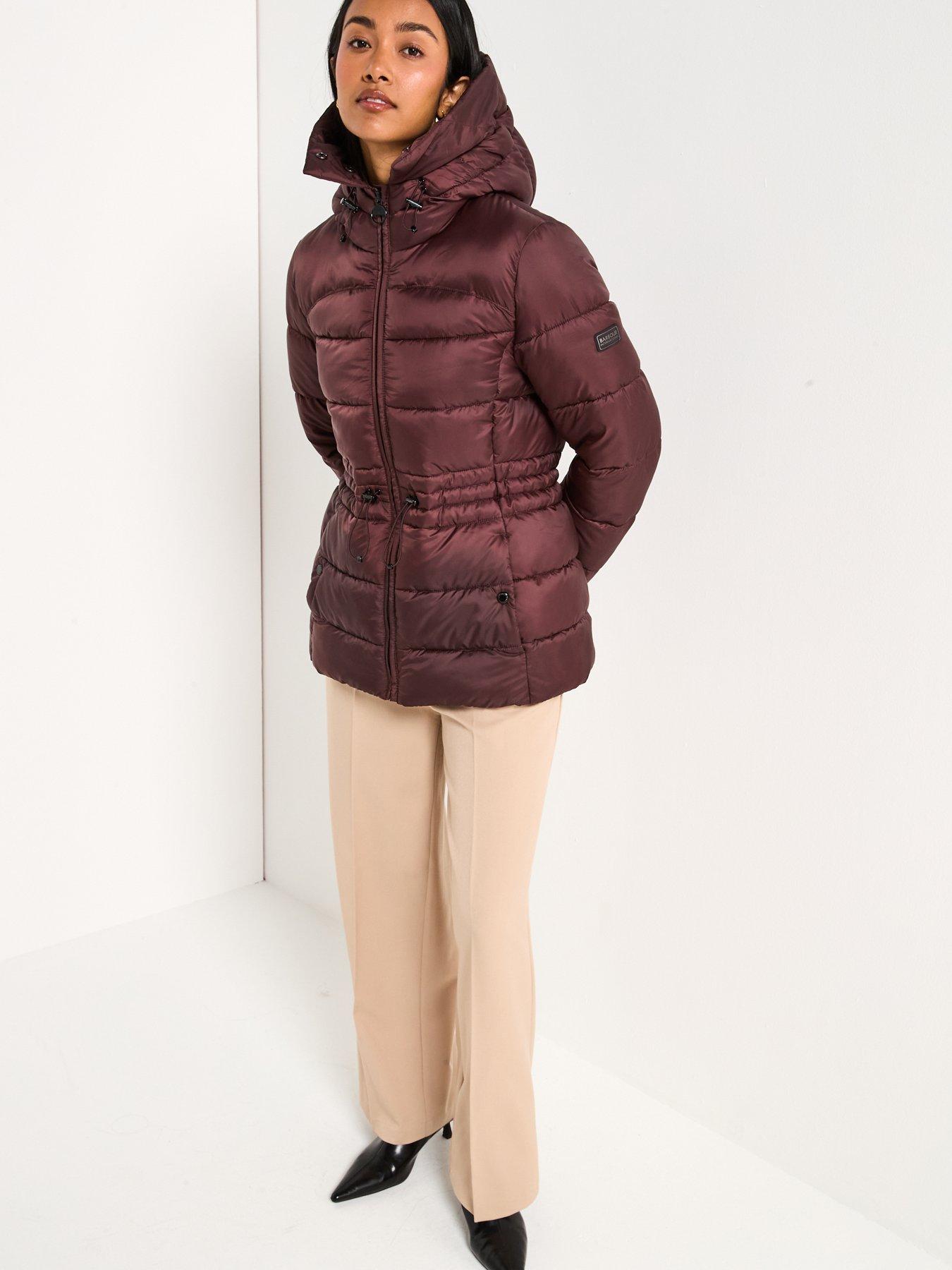 Image 3 of 6 of Barbour International Cher Puffer Jacket - Red
