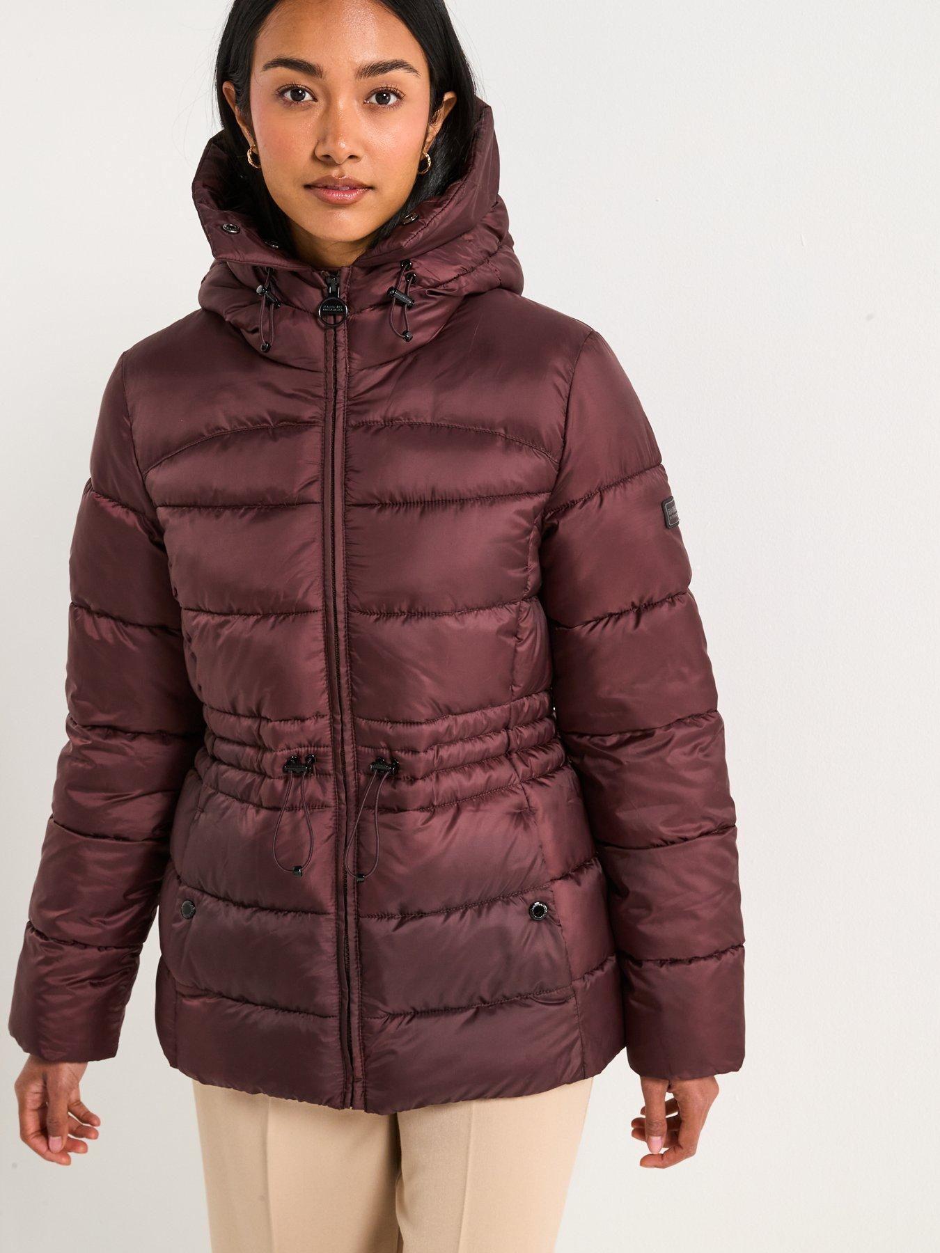 Image 6 of 6 of Barbour International Cher Puffer Jacket - Red