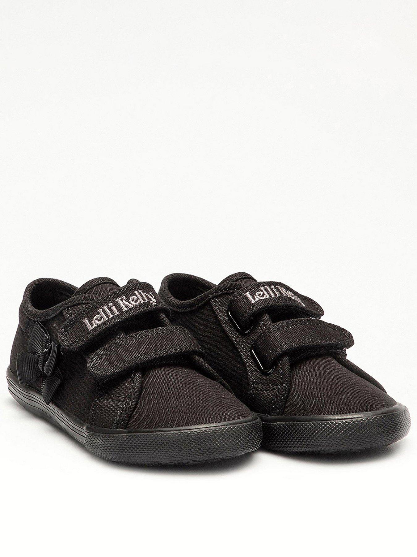 Lelli Kelly Lily Canvas School Shoe Black Littlewoods