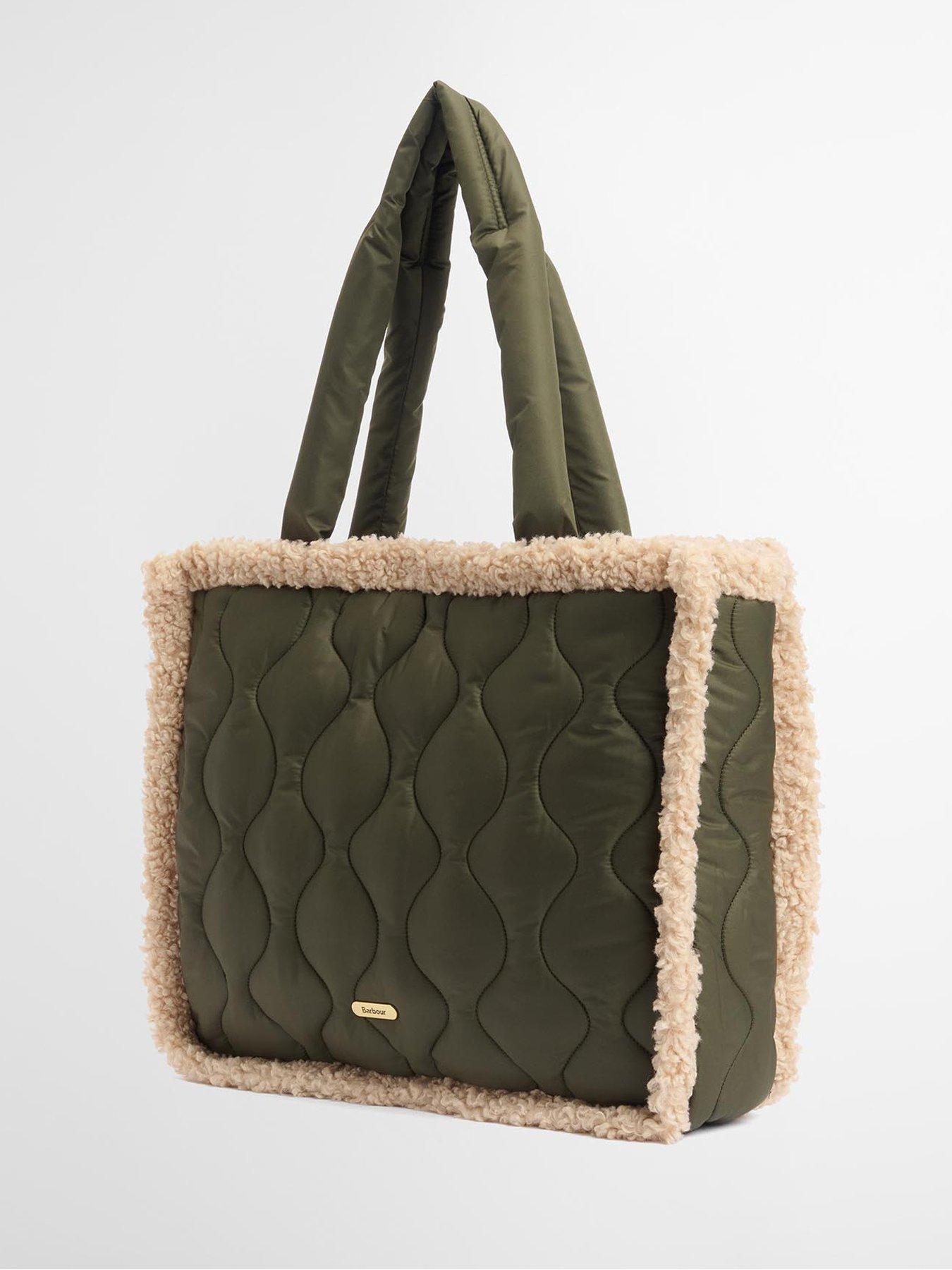 Image 3 of 5 of Barbour Marnie Quilt Tote Bag - Green