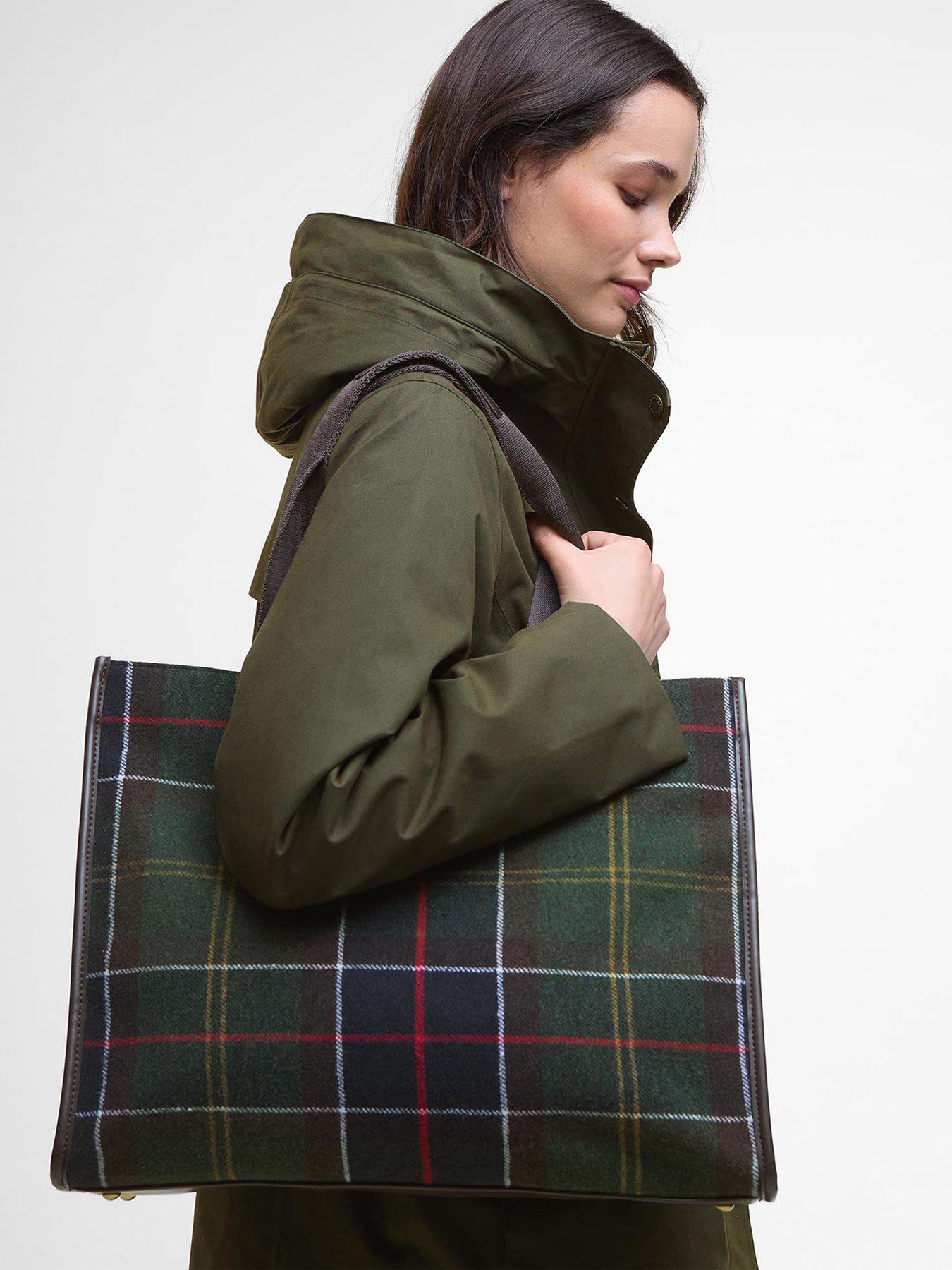Image 2 of 5 of Barbour Turnberry Tartan Tote Bag - Green