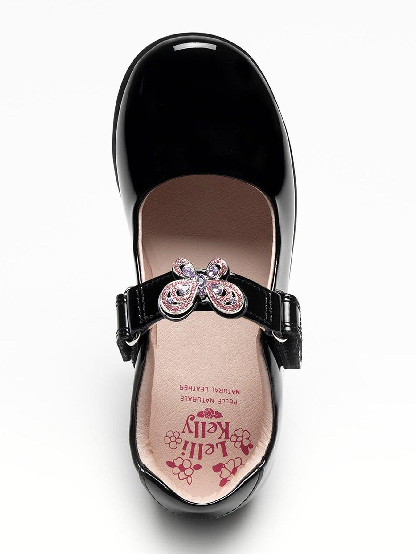 Image 4 of 5 of Lelli Kelly Melody Patent Interchangeable Strap School Shoe - Black