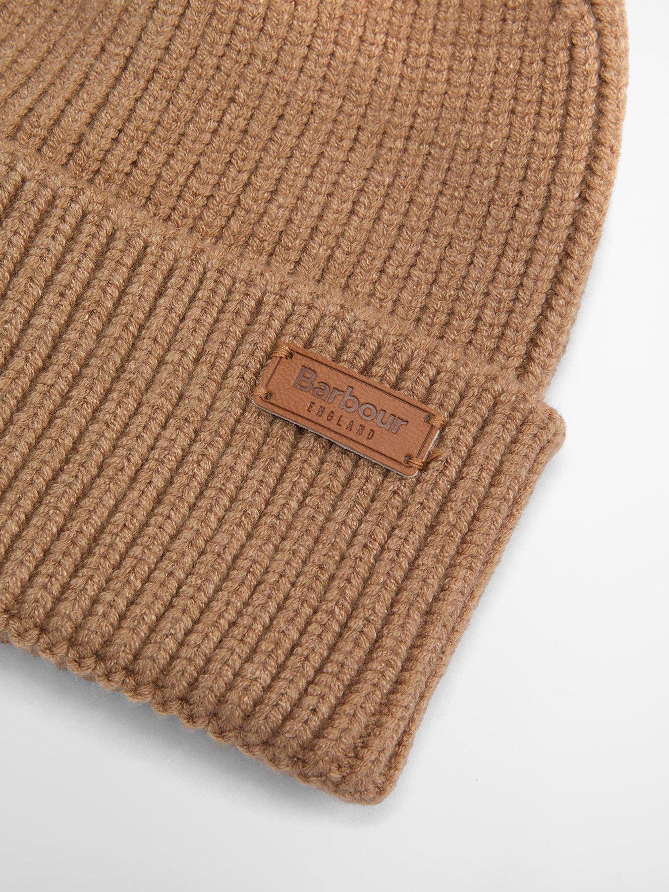  image of barbour-dover-beanie-amp-hailes-scarf-gift-set-beige