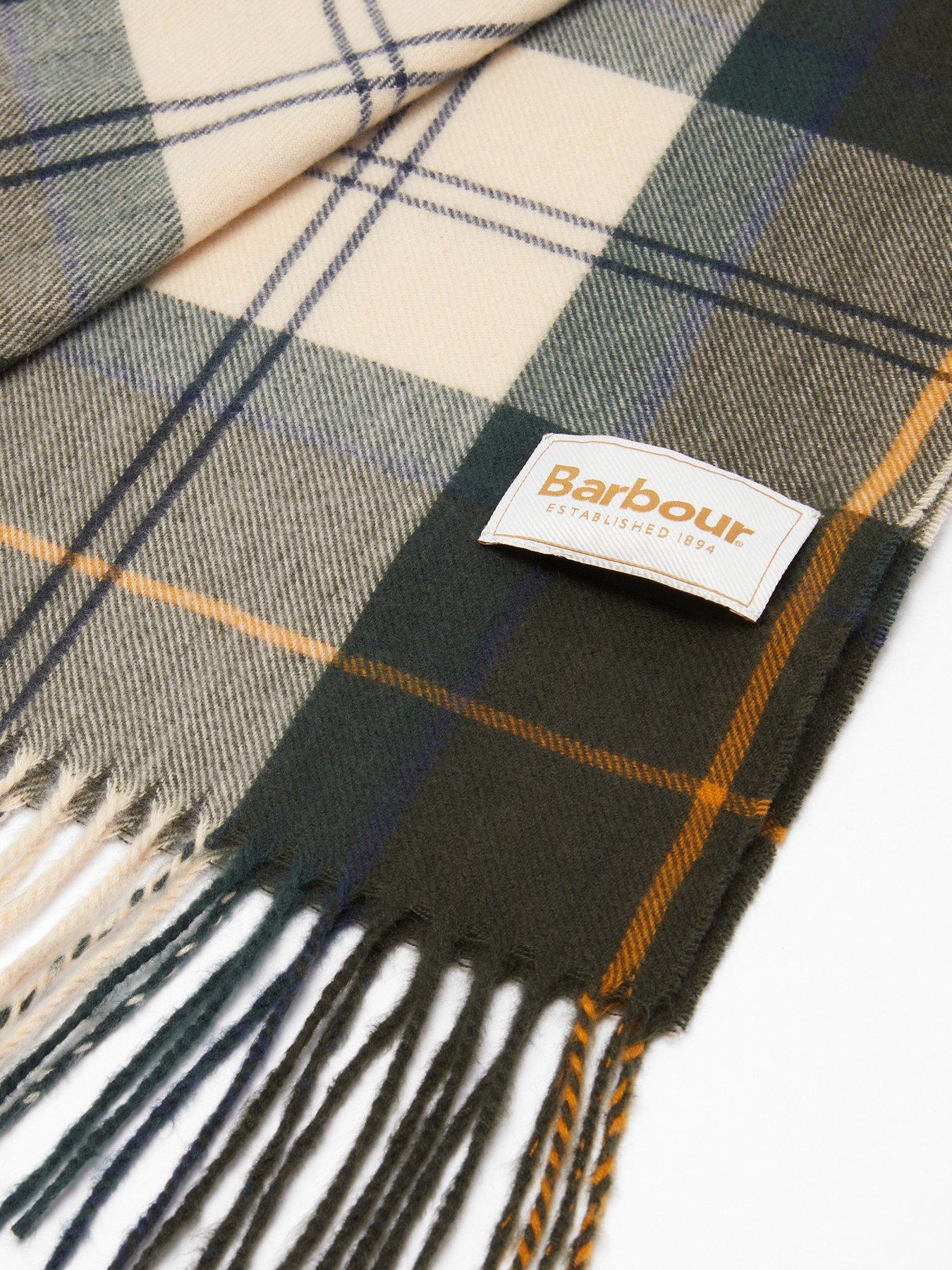 Image 2 of 4 of Barbour Hailes Tartan Scarf - Green