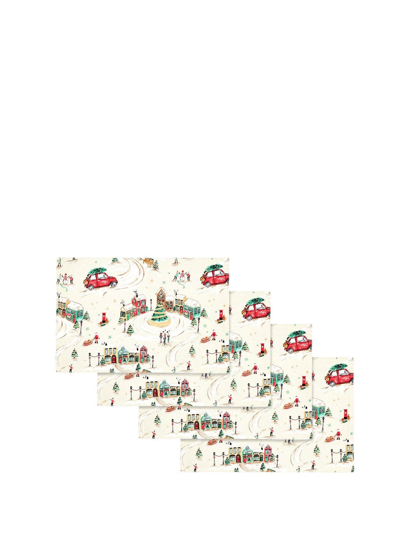Image 2 of 3 of Catherine Lansfield Christmas Town Placemat 4pk