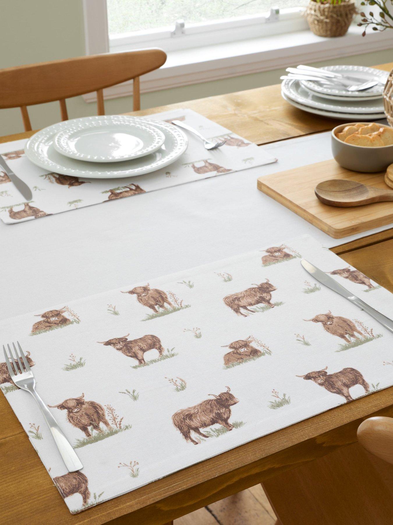 catherine-lansfield-angus-highland-cow-placemat-4pk