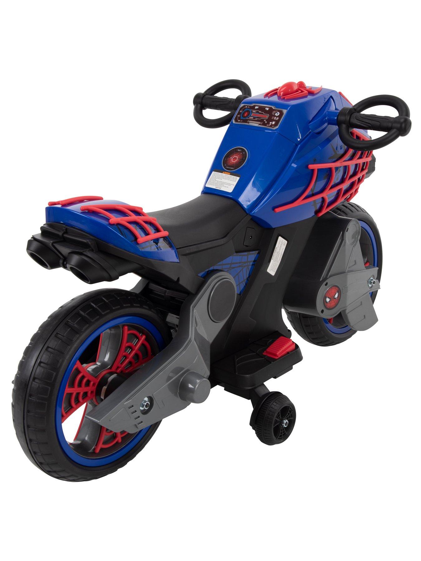  image of huffy-marvel-spider-man6-volt-motorcycle-ride-on