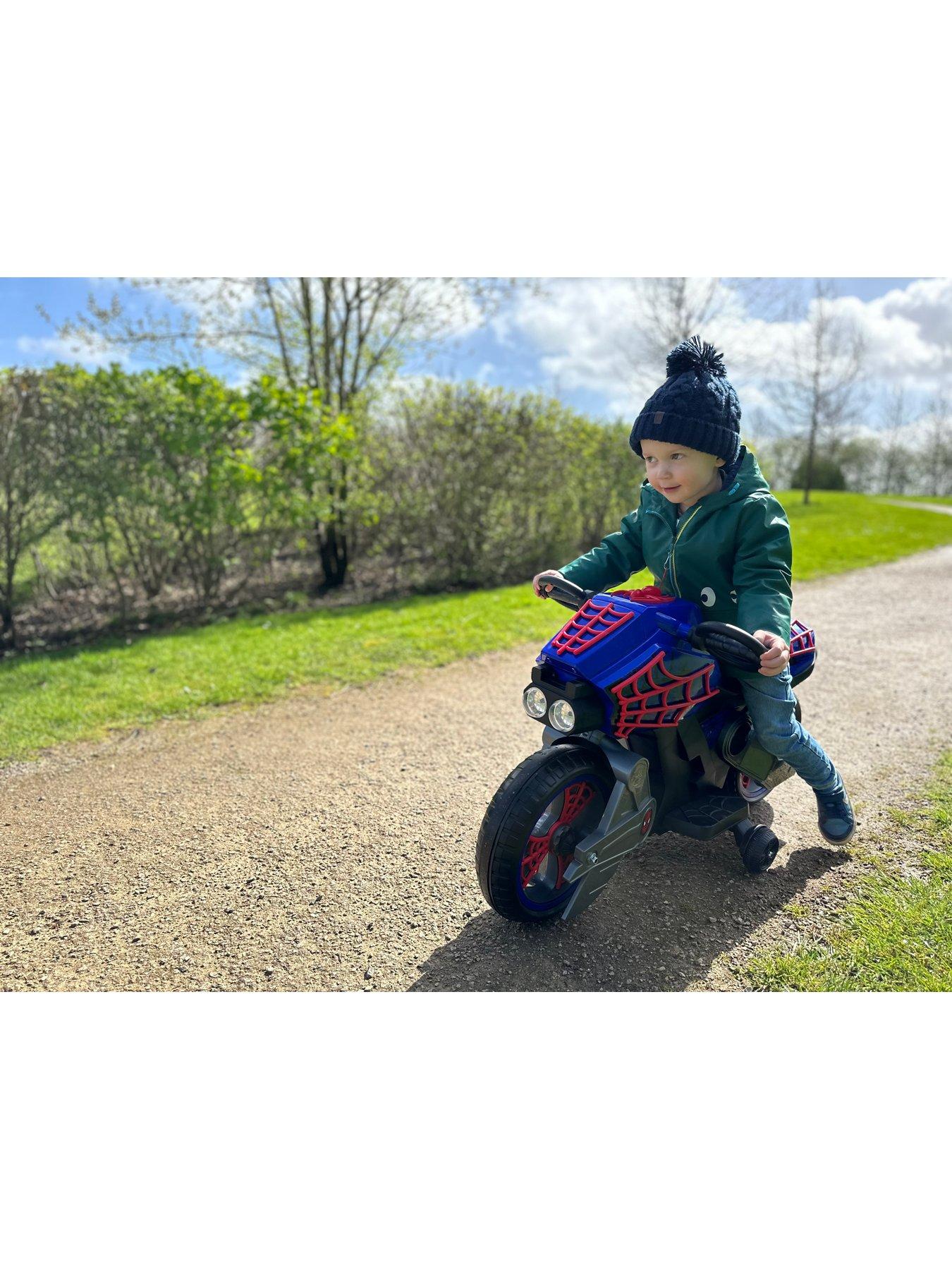  image of huffy-marvel-spider-man6-volt-motorcycle-ride-on