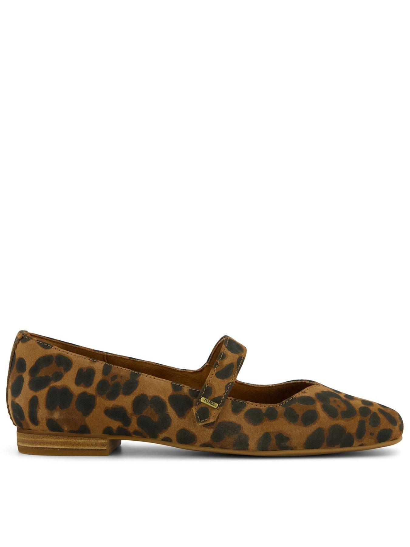undefined Bianca Suede Leopard Print Shoe - Brown