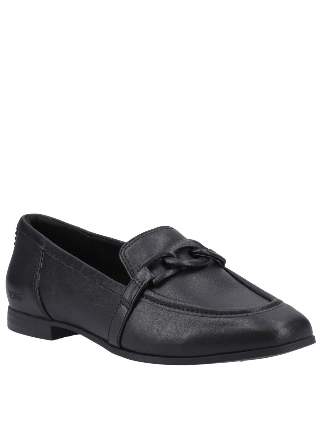 Image 2 of 5 of TOMS Lynette Leather Loafer - Black