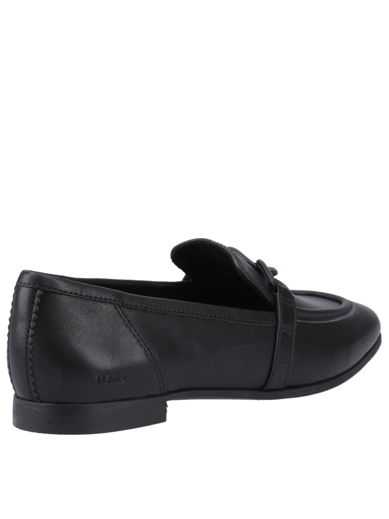 Image 3 of 5 of TOMS Lynette Leather Loafer - Black