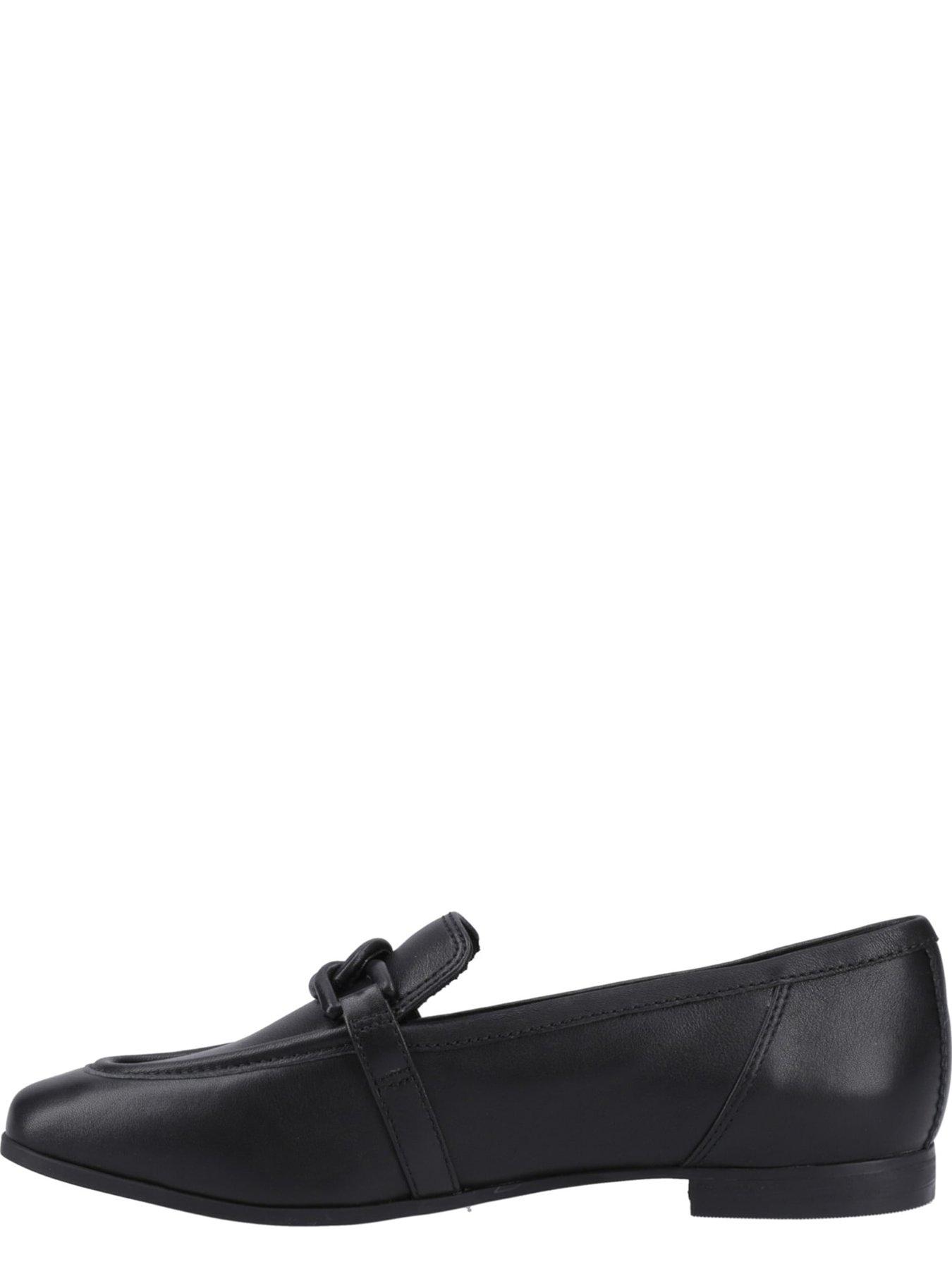 Image 4 of 5 of TOMS Lynette Leather Loafer - Black