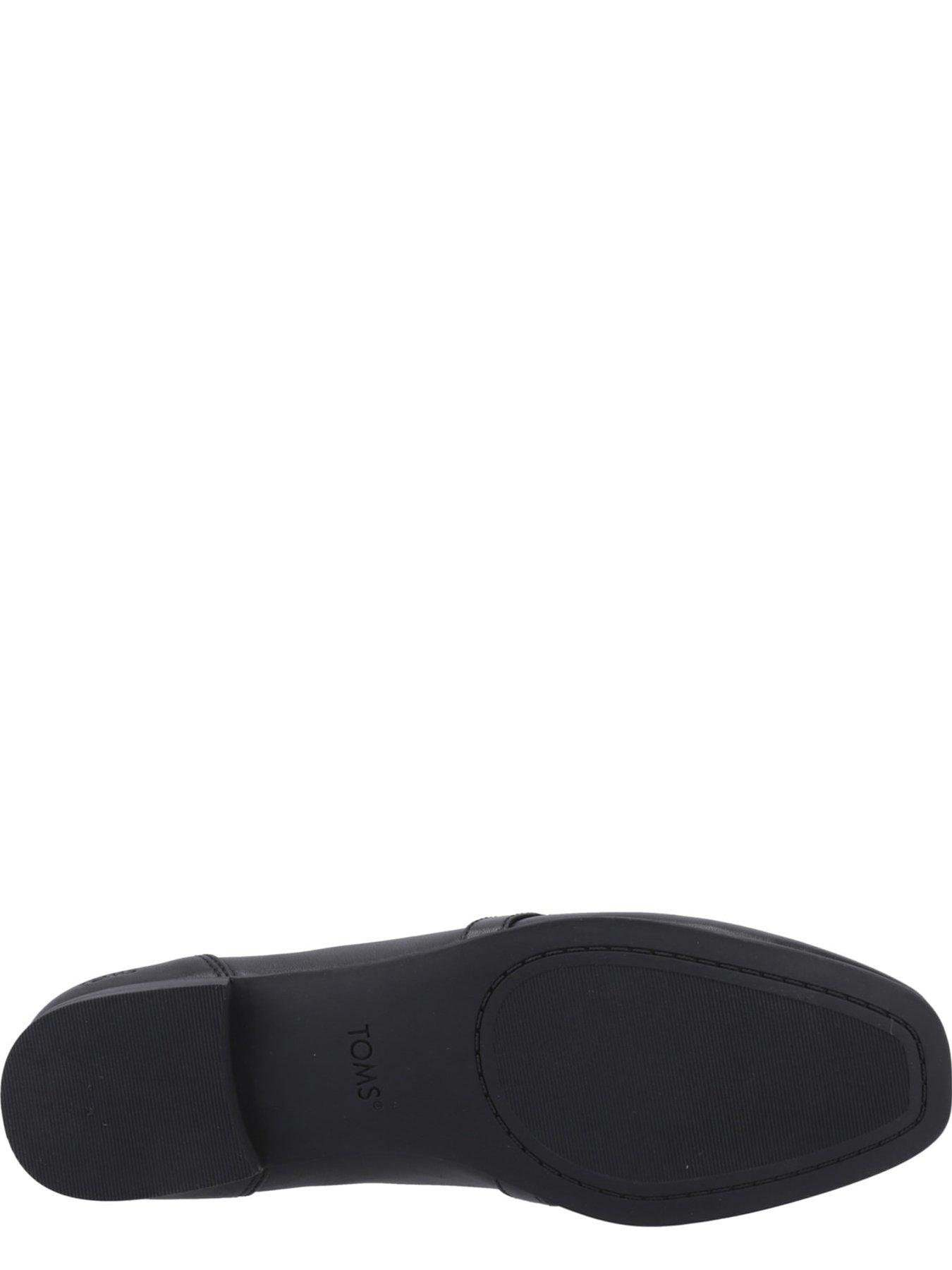 Image 5 of 5 of TOMS Lynette Leather Loafer - Black