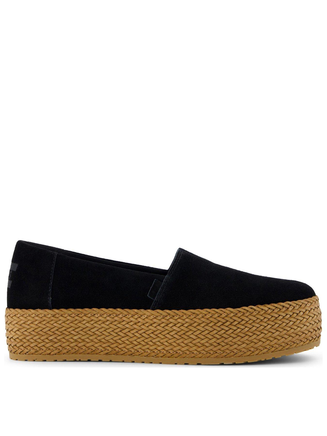 TOMS Valencia Platform Shoe - Black