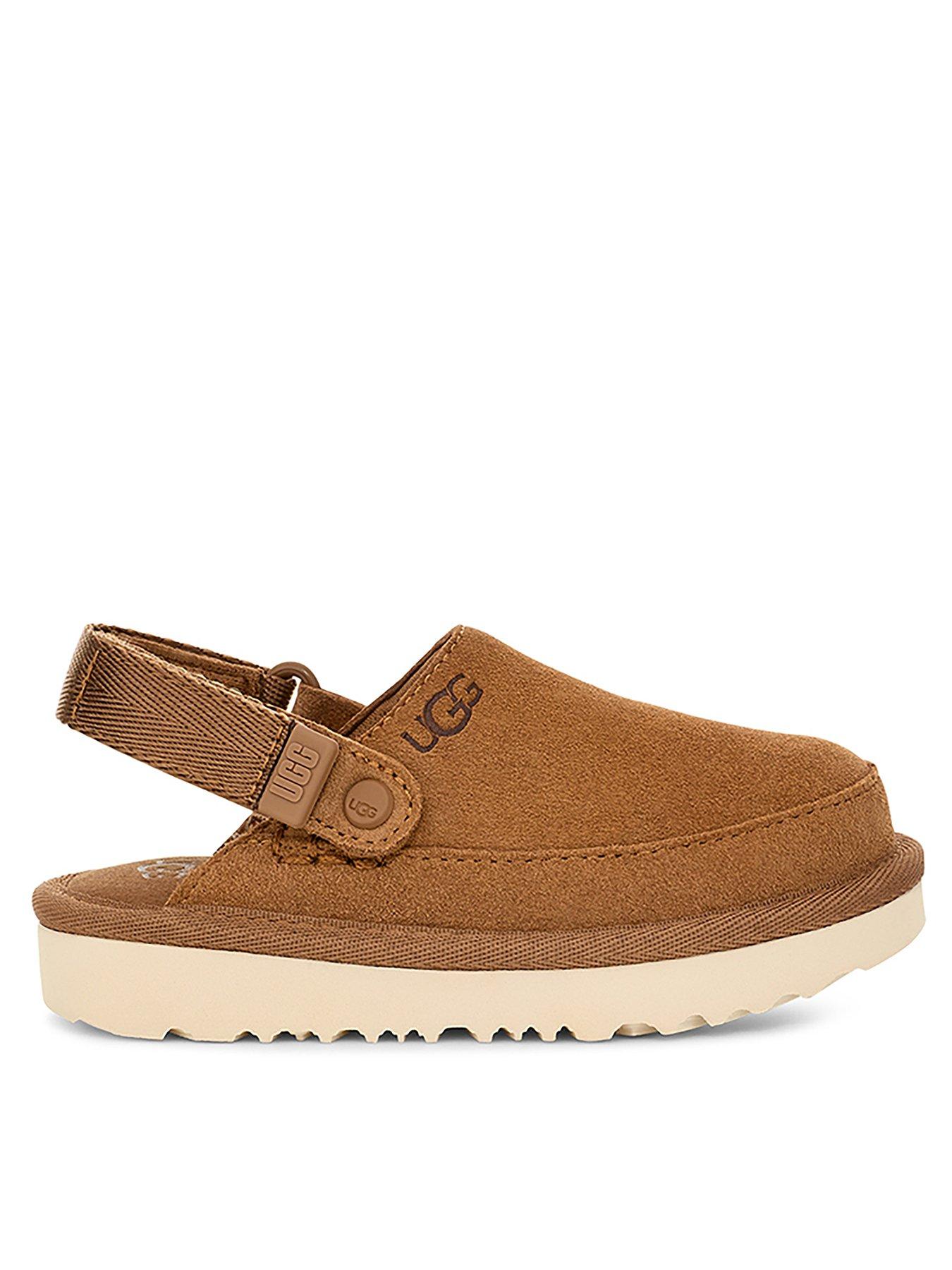 front image of ugg-infant-goldenstar-clog-chestnut
