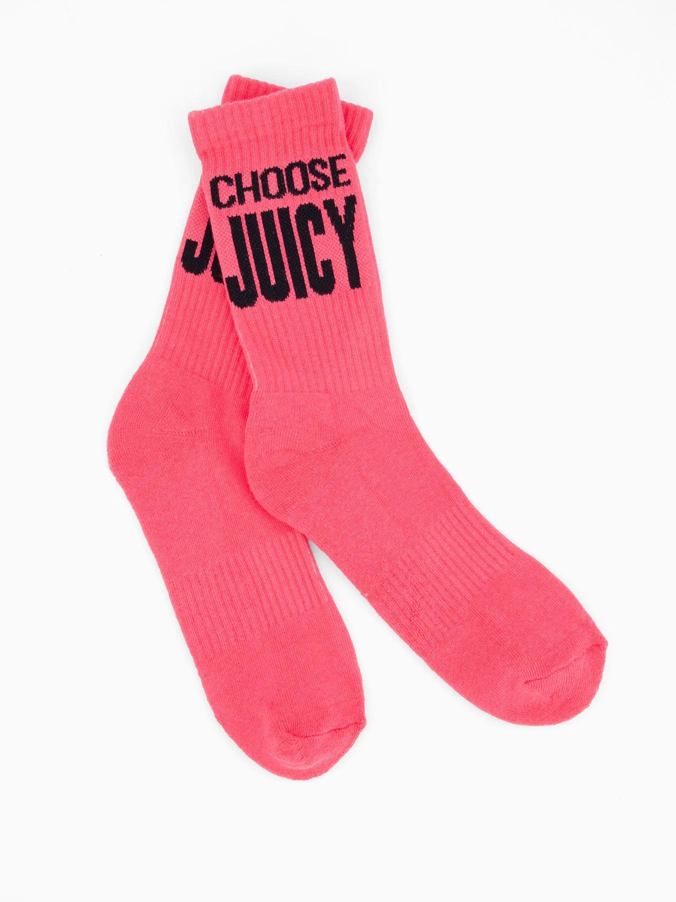 Image 2 of 3 of Juicy Couture Crew Socks 3 Pack - Multi