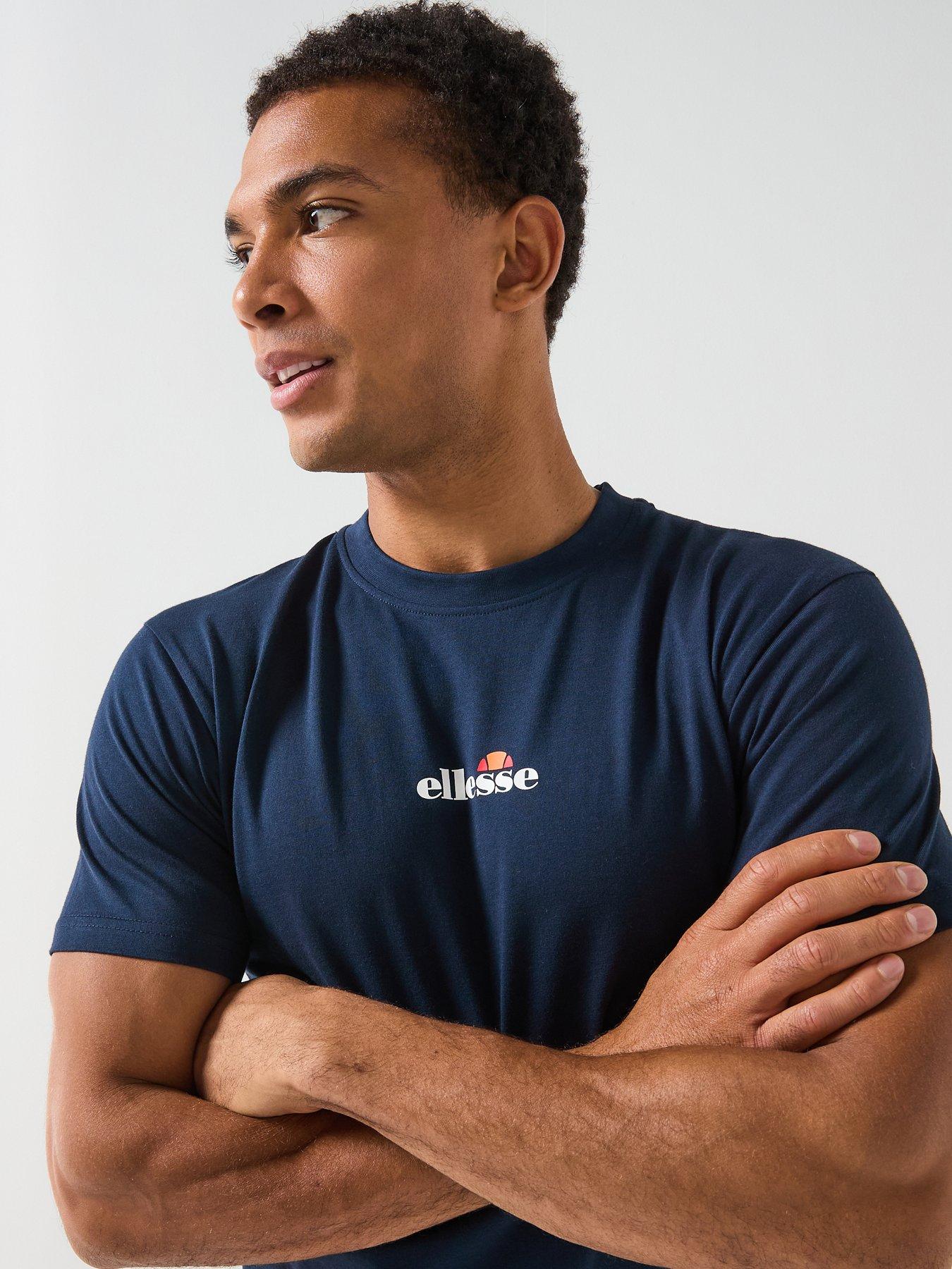 Image 4 of 5 of Ellesse Mens Ollio 2 T-Shirt - Navy
