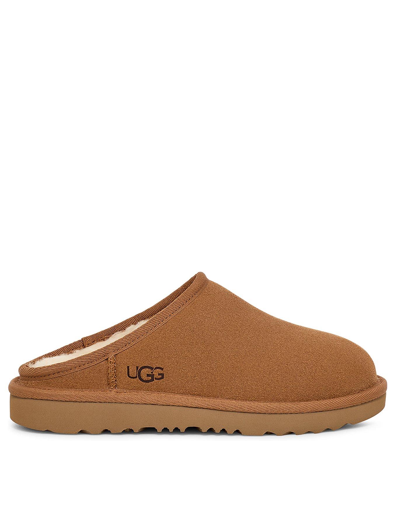  image of ugg-junior-older-kids-classic-slip-on-slippersnbsp--chestnut
