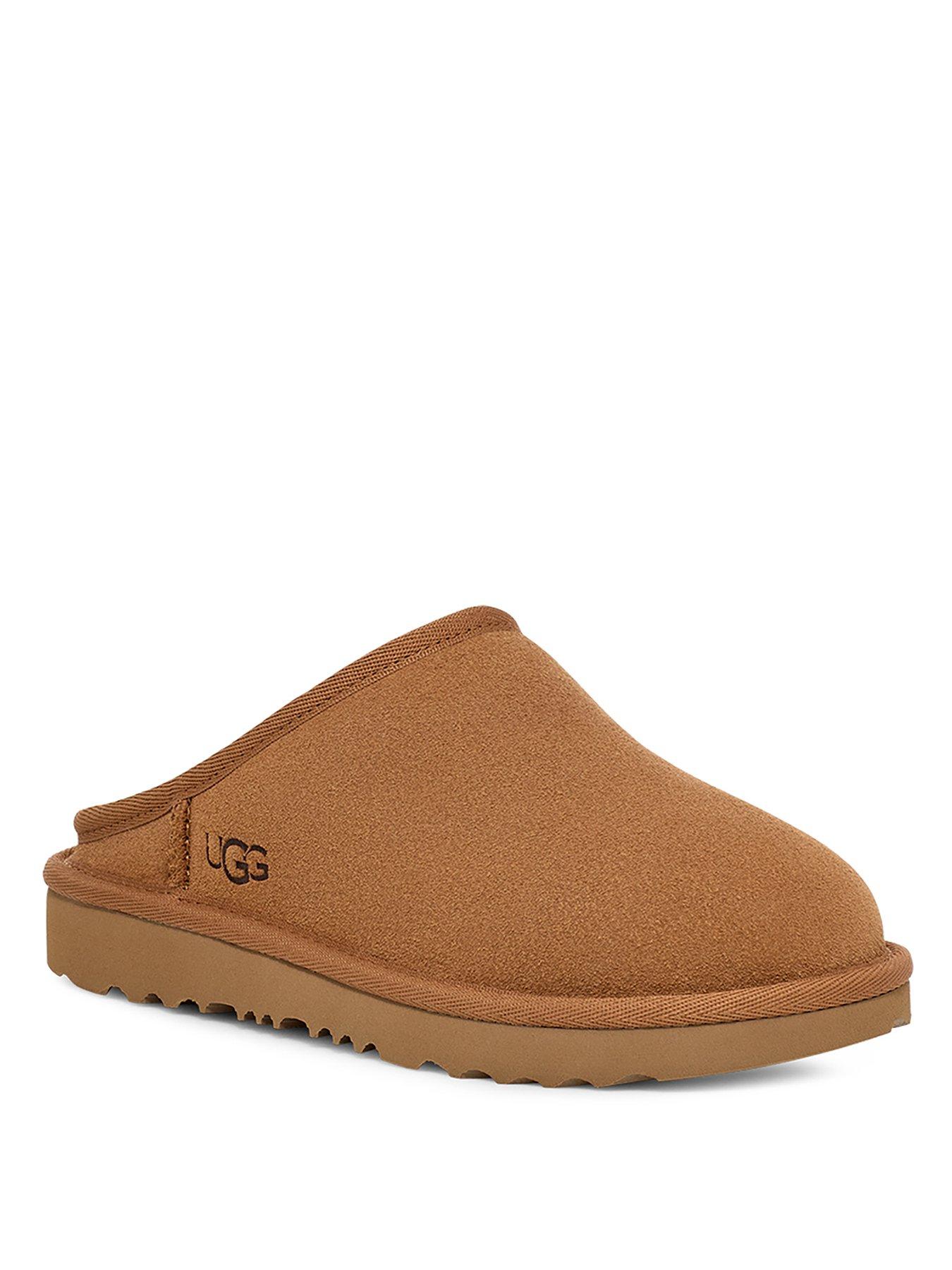  image of ugg-junior-older-kids-classic-slip-on-slippersnbsp--chestnut