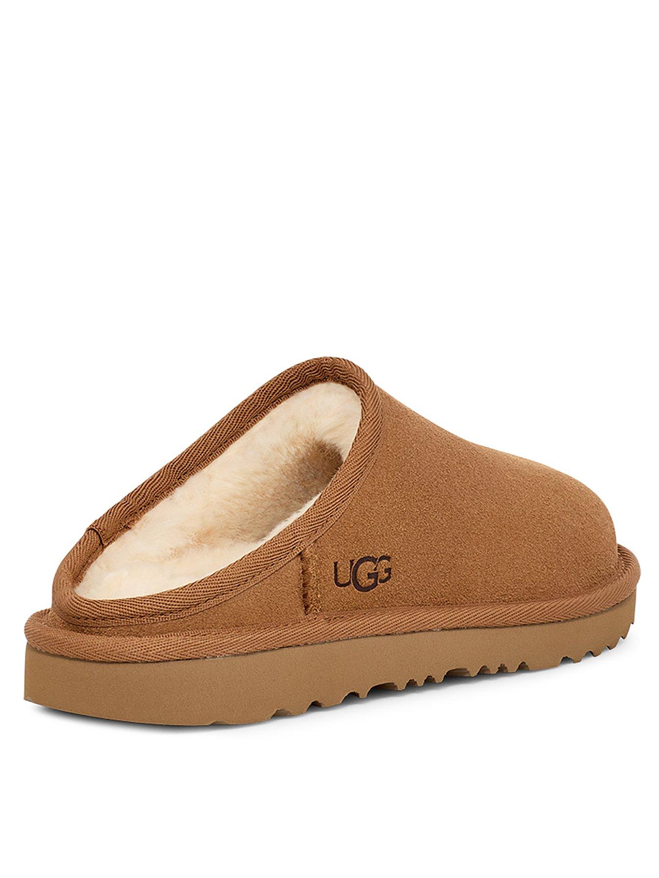  image of ugg-junior-older-kids-classic-slip-on-slippersnbsp--chestnut