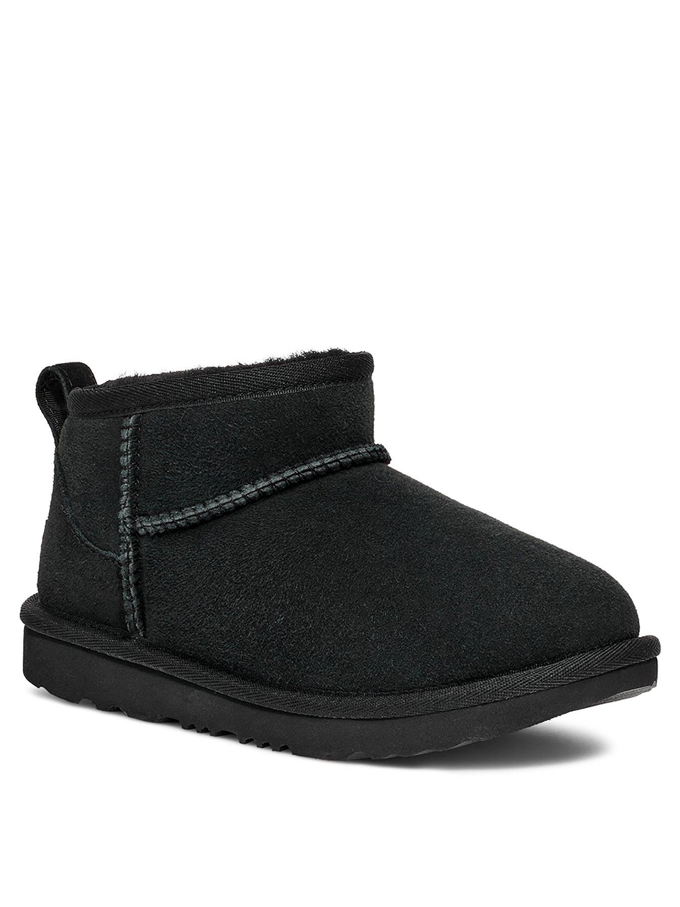  image of ugg-junior-older-kids-classic-ultra-mini-boots--black