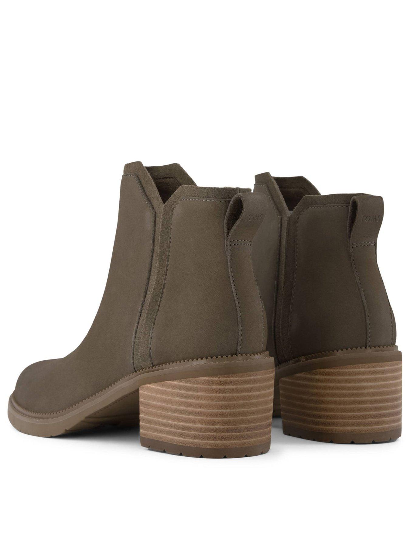 Image 3 of 4 of TOMS Hailey Water Resistant Leather Boot - Brown