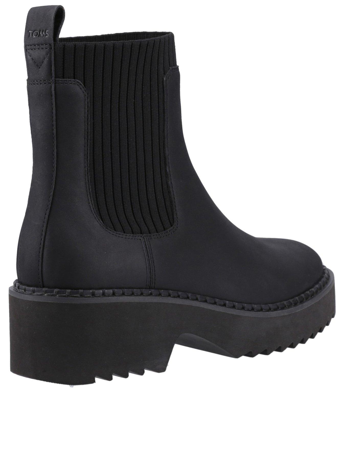  image of toms-millie-water-resistant-leather-boot-black