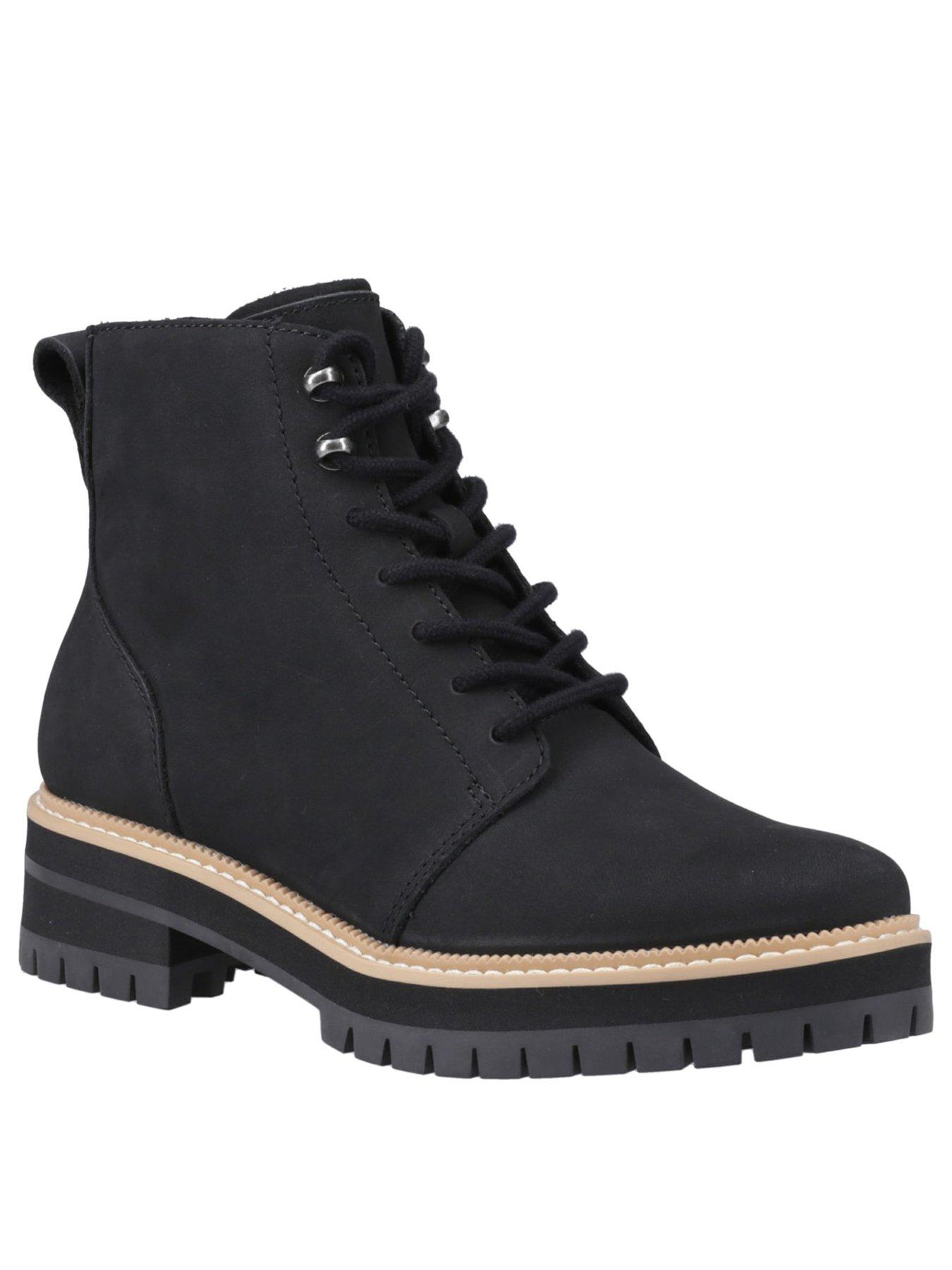 Image 2 of 5 of TOMS Wylder Water Resistant Leather Boot - Black