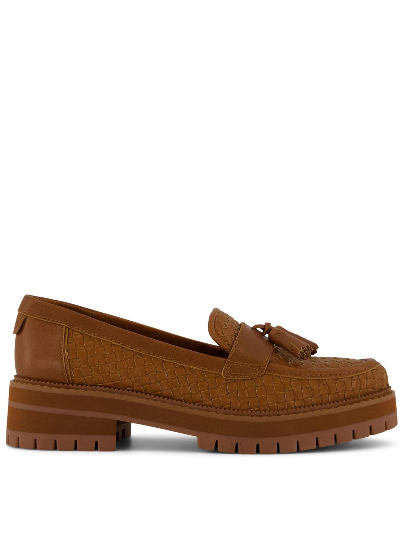 TOMS Cara Woven PU Loafer - Tan