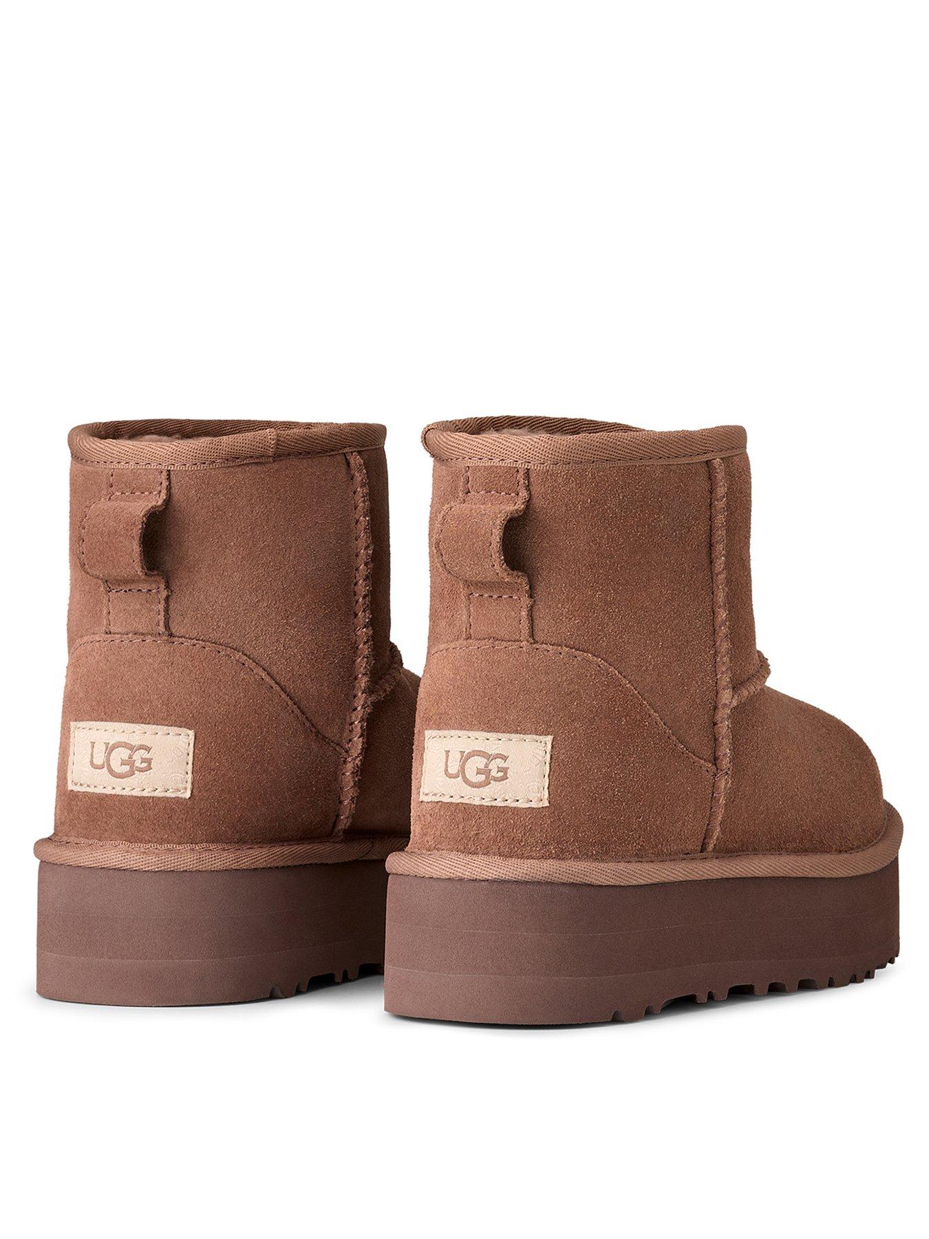  image of ugg-junior-older-kids-classic-mini-platform-boots-rocky-oak