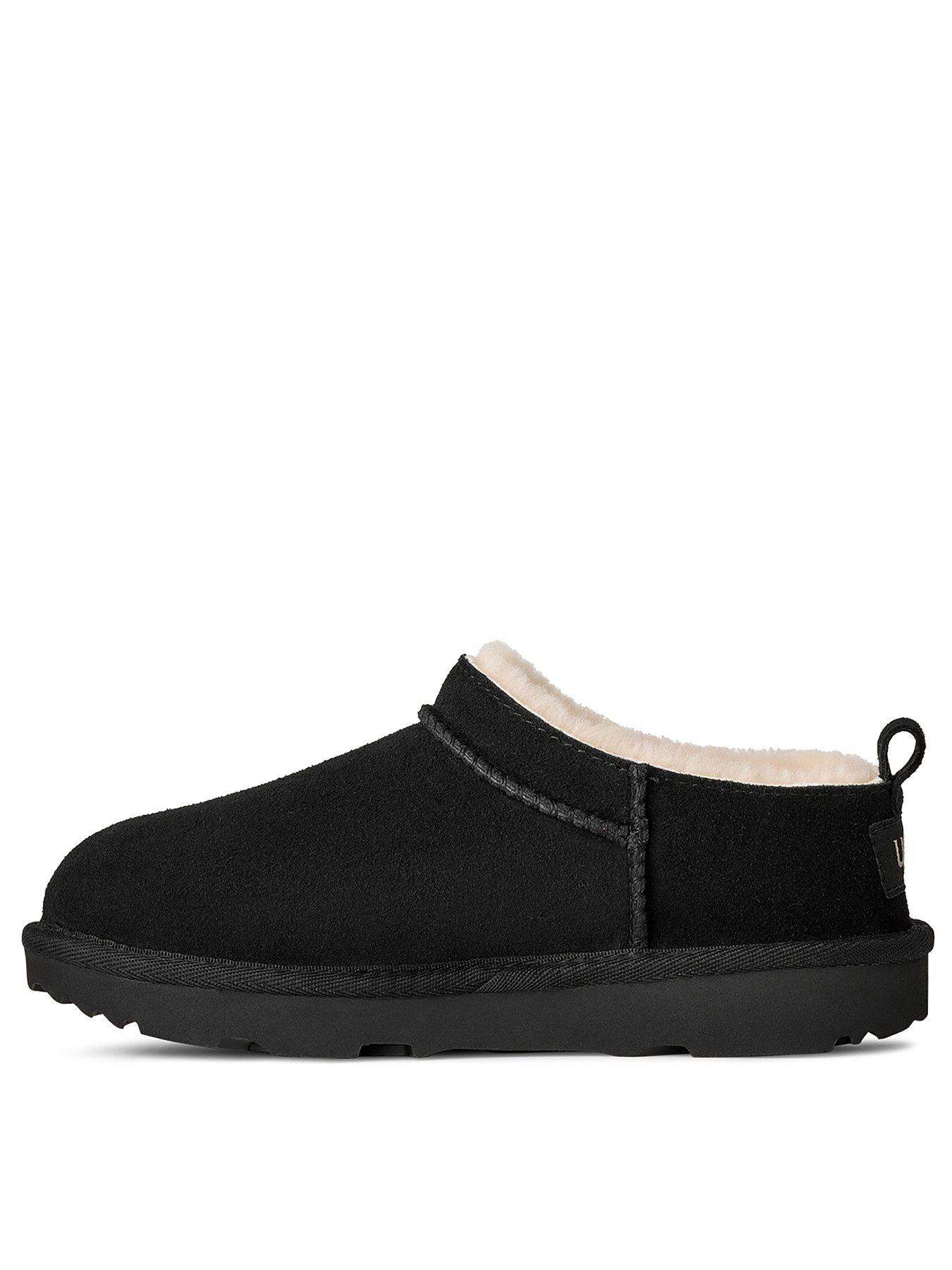  image of ugg-junior-older-kids-classic-micro-boot-black