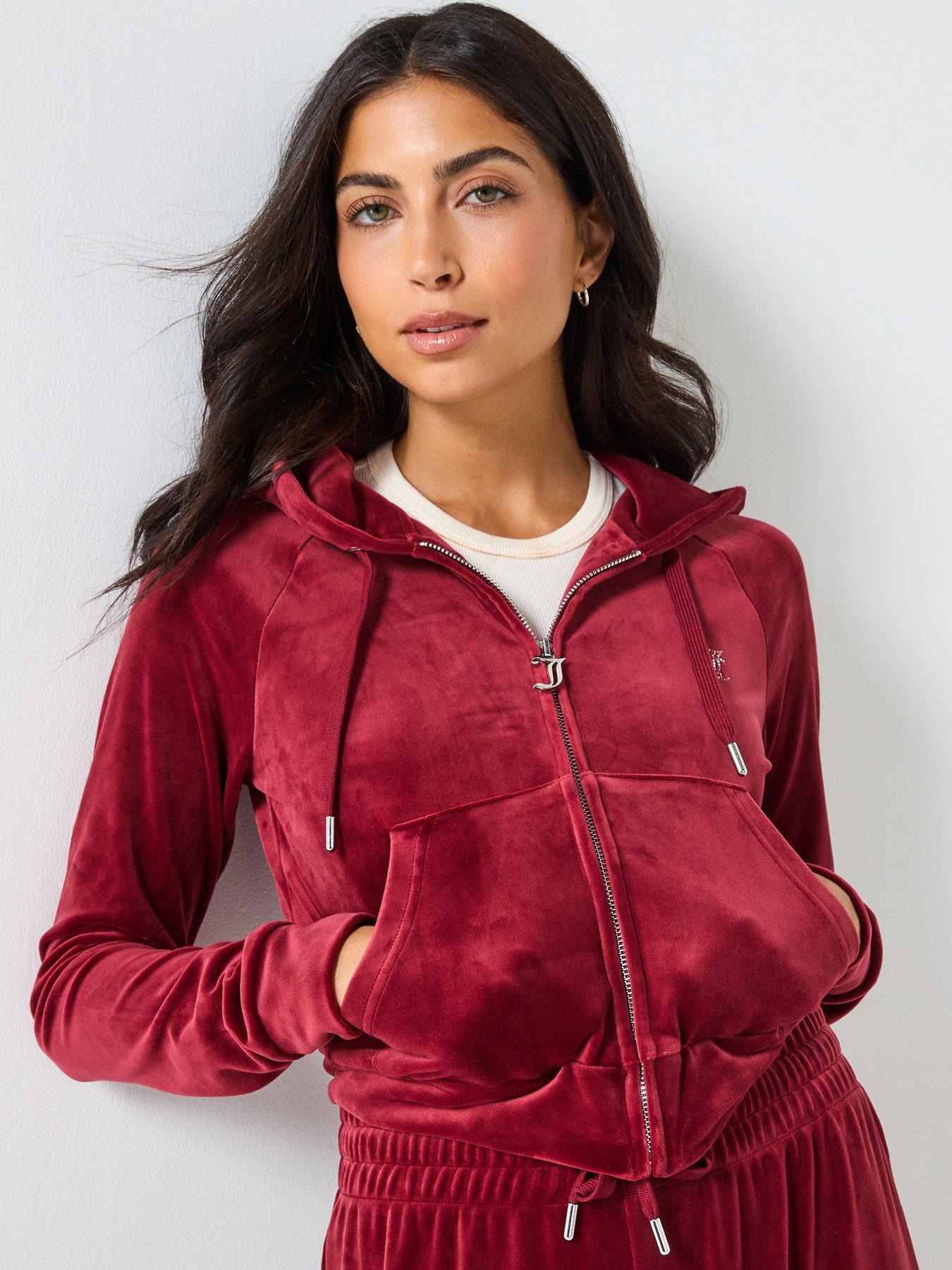 juicy-couture-madison-outline-hoodie-red