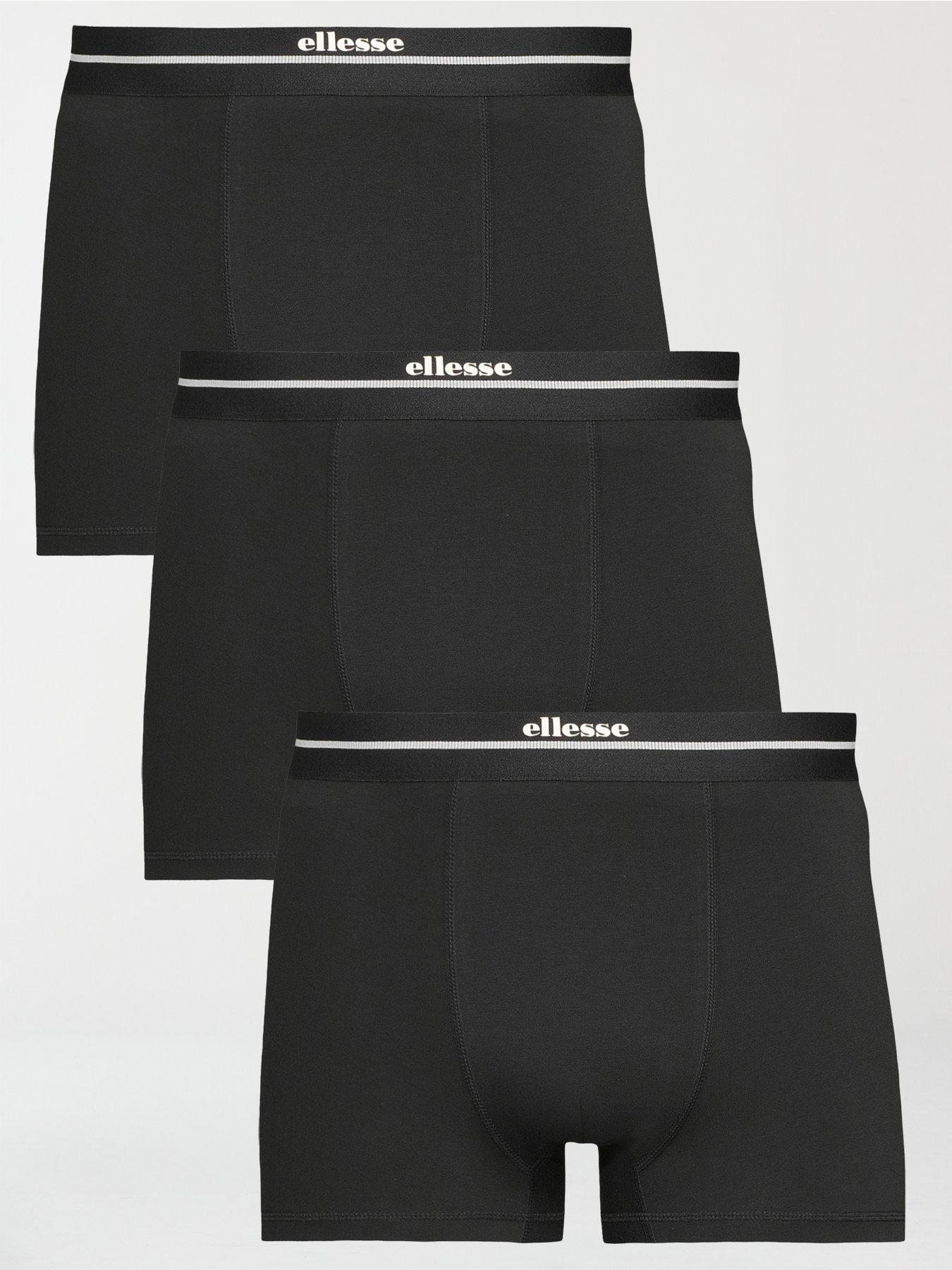 Image 1 of 3 of Ellesse Men's Ambria Trunks 3 Pack - Black